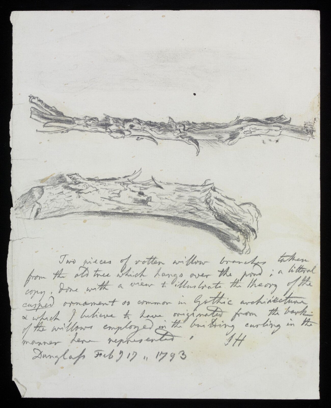 Drawing, james Hall, 17/02/1793