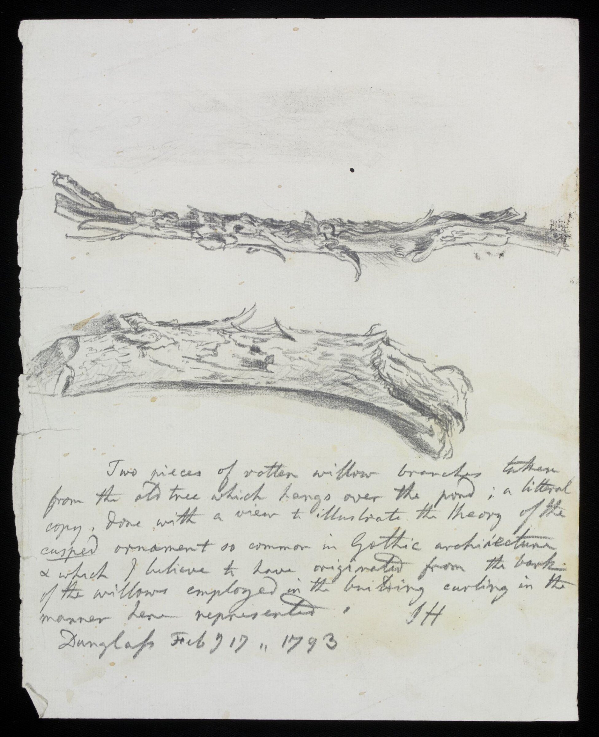 Drawing, james Hall, 17/02/1793