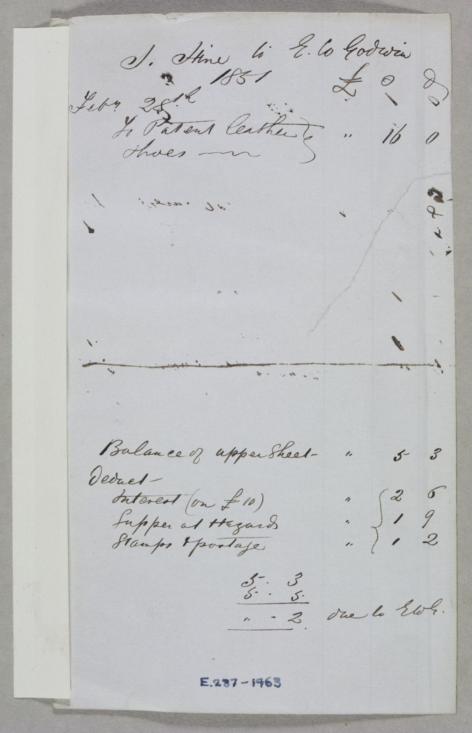 Drawing, Эдвард Уильям Годвин, 1851
