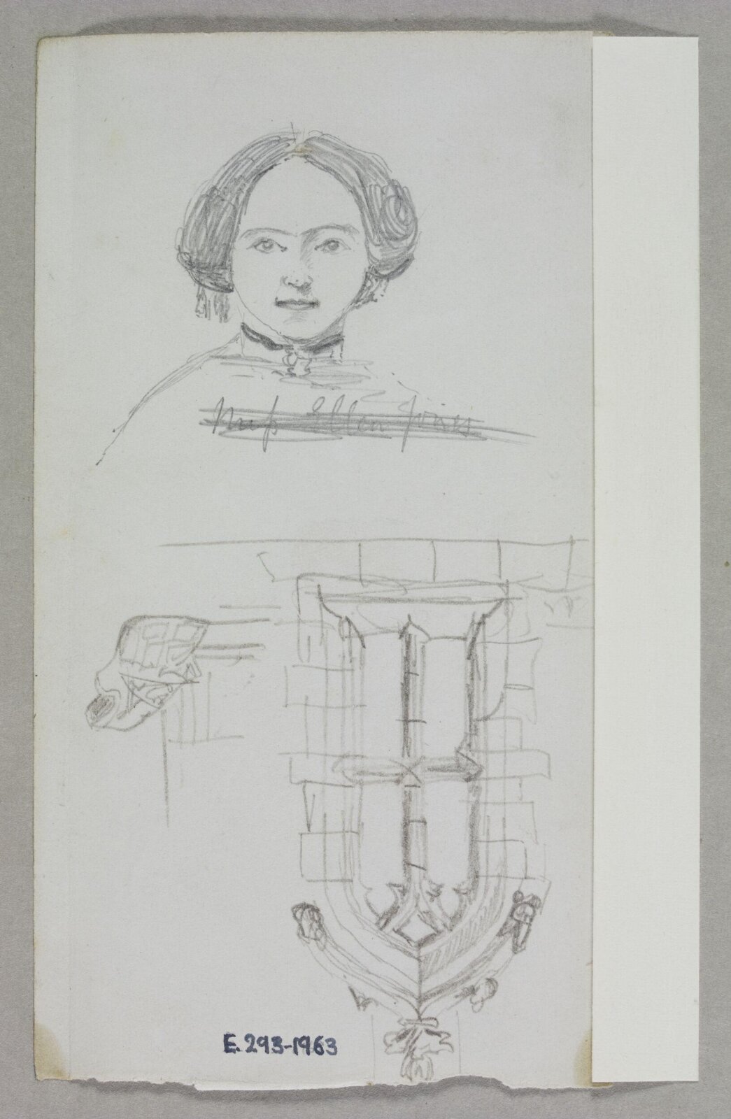 Drawing, Edward William Godwin, 1850s