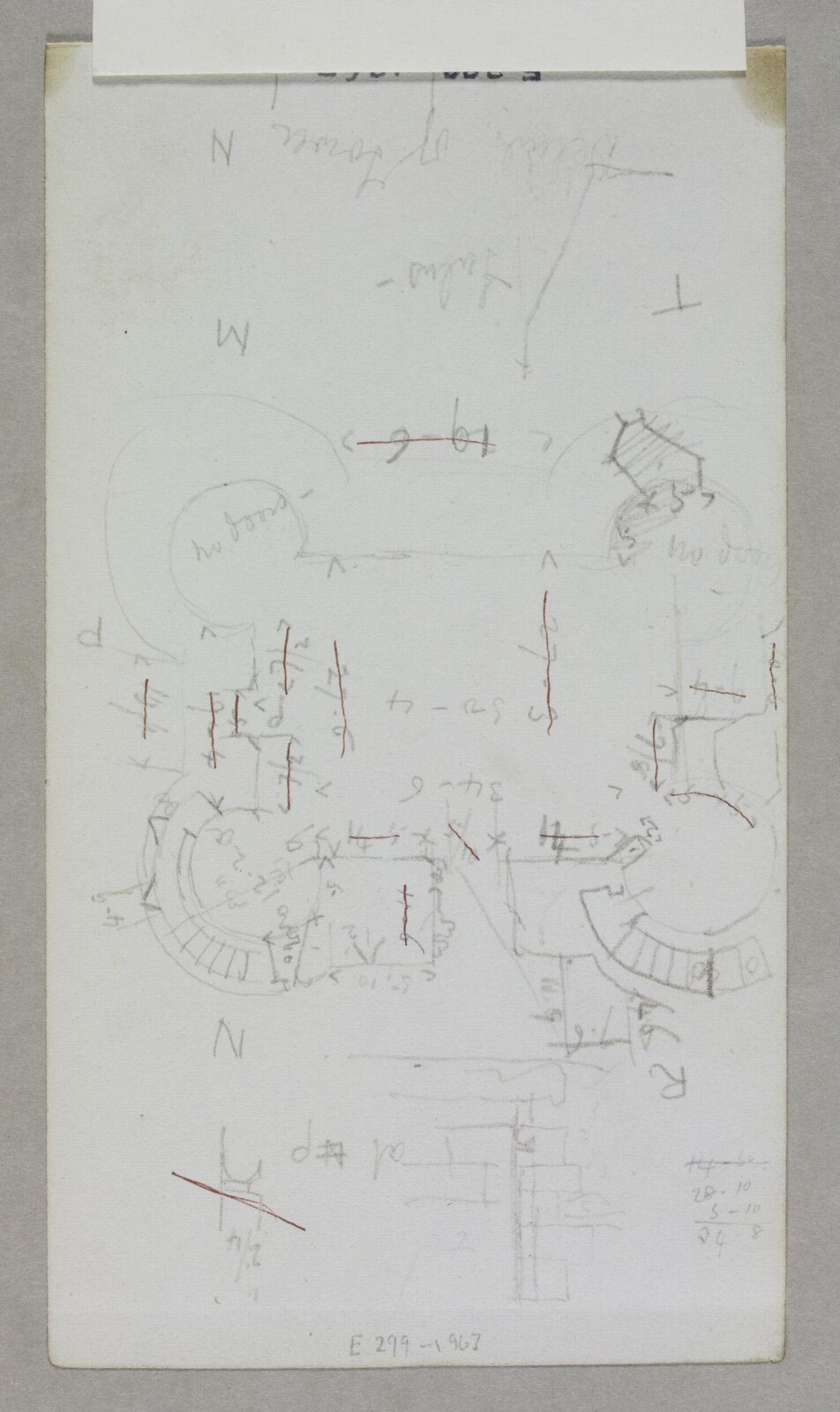 Drawing, Edward William Godwin, 1850s