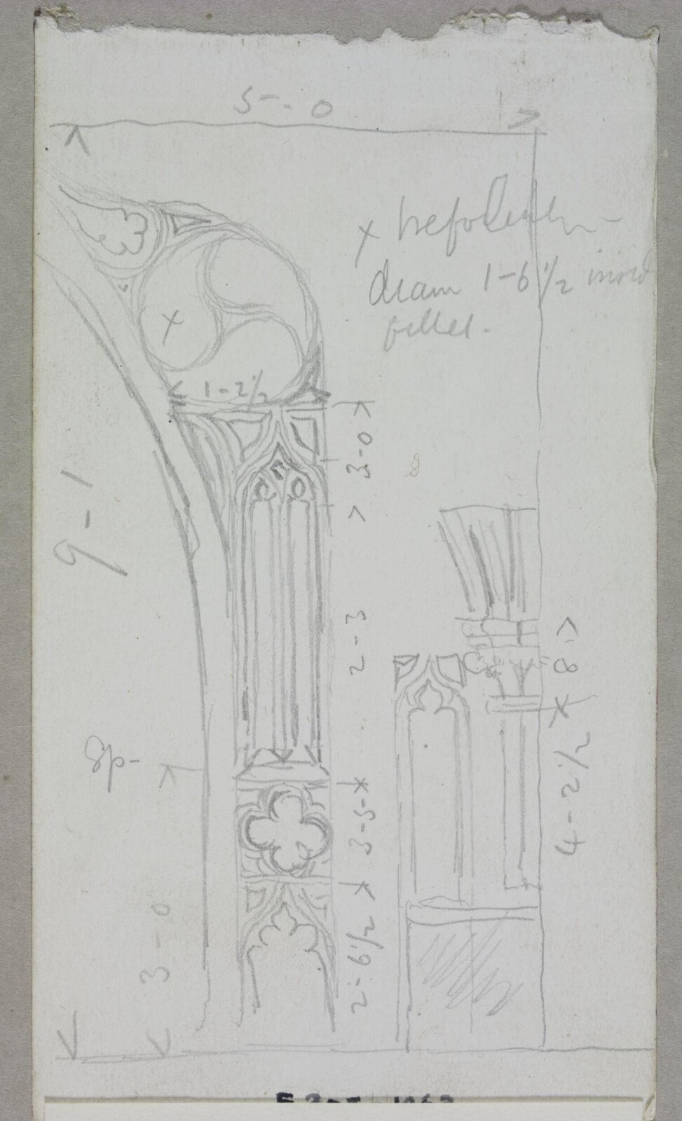 Drawing, Edward William Godwin, May 1855-July 1855