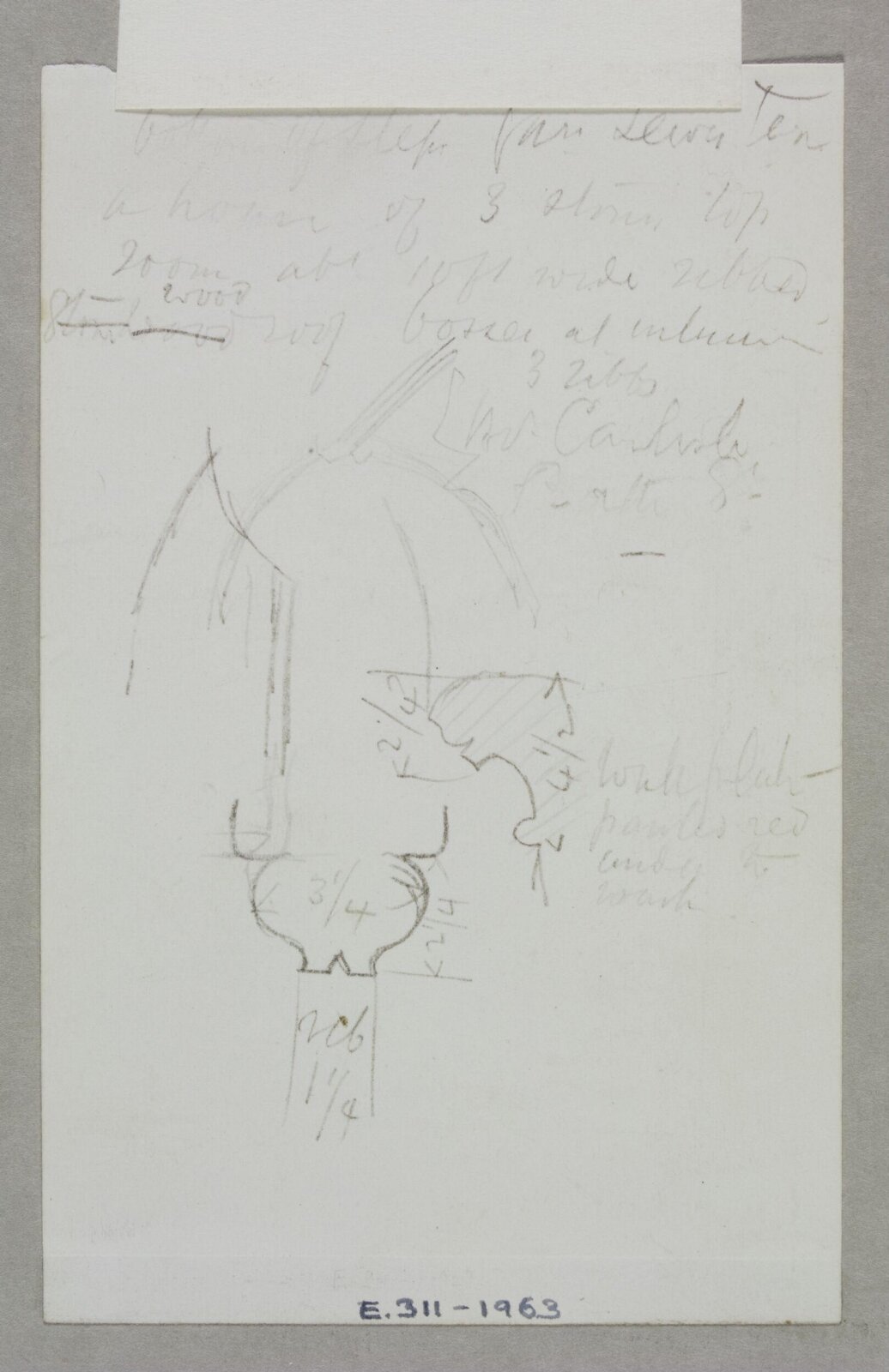 Drawing, Edward William Godwin, late 19th century