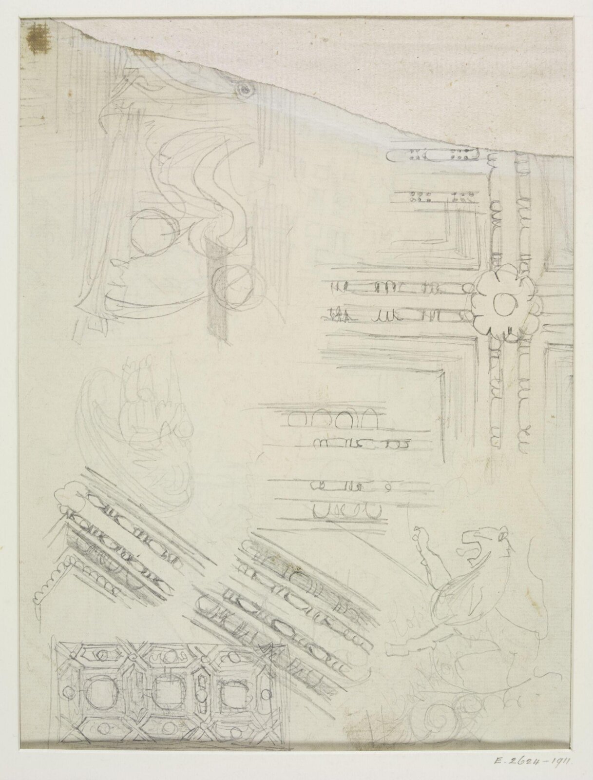 Sketch designs, Alfred Stevens, 19th century