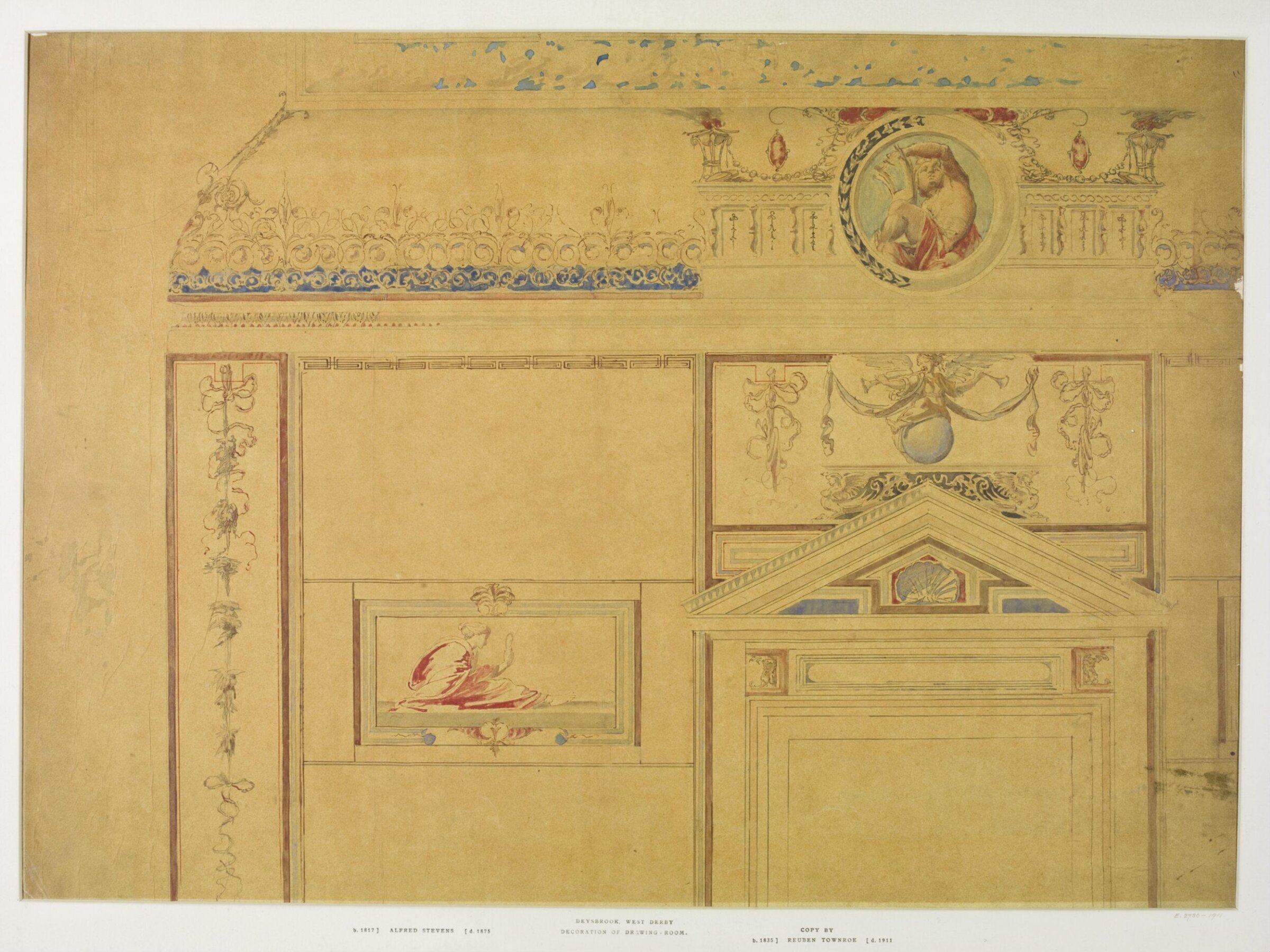 Watercolour drawing, Townroe, 19th century