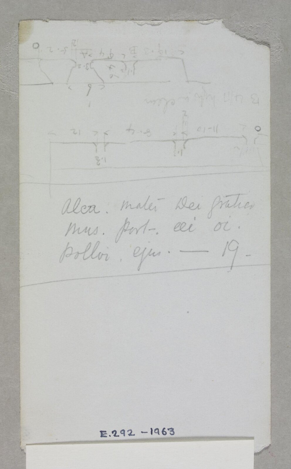 Drawing, Edward William Godwin, 1850s