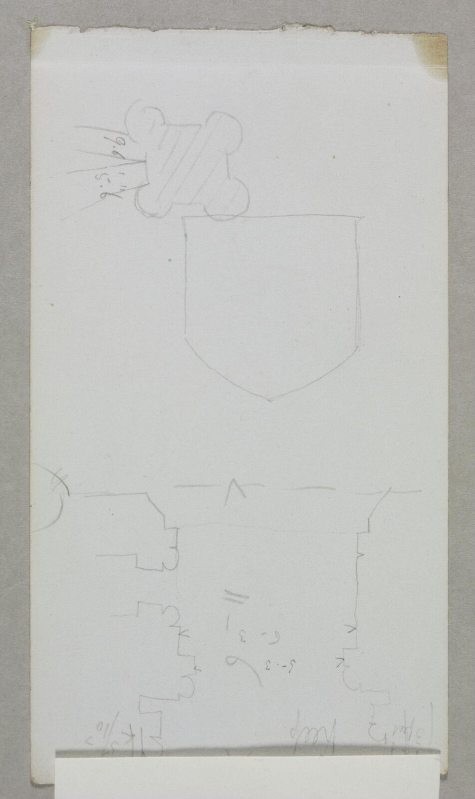 Drawing, Edward William Godwin, 1850s