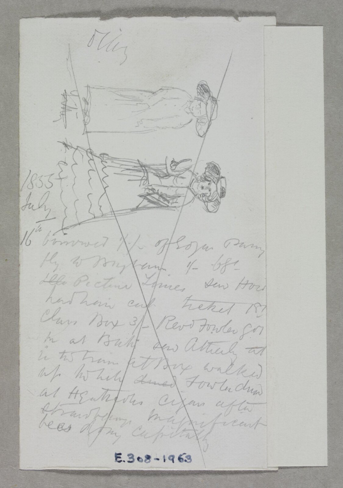 Drawing, Edward William Godwin, May 1855-July 1855