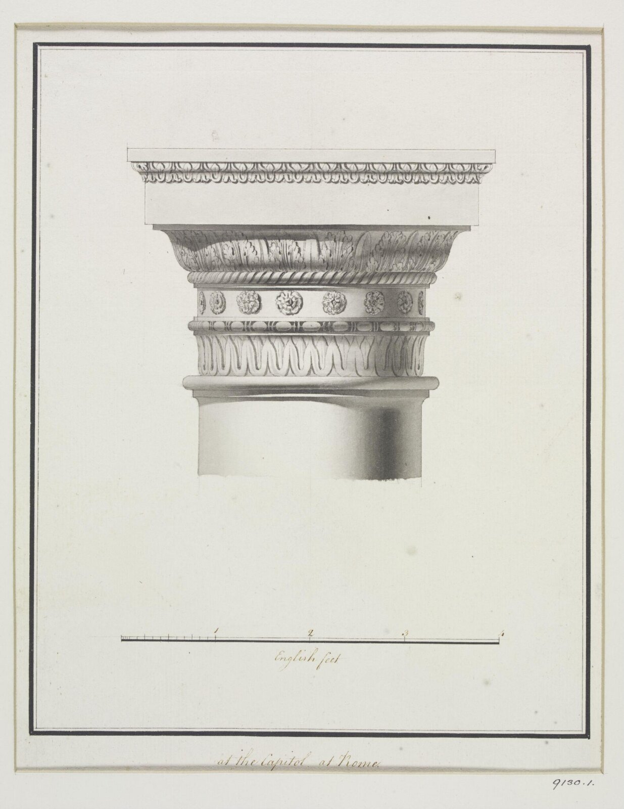 Drawing, Robert Adam, 1754-92