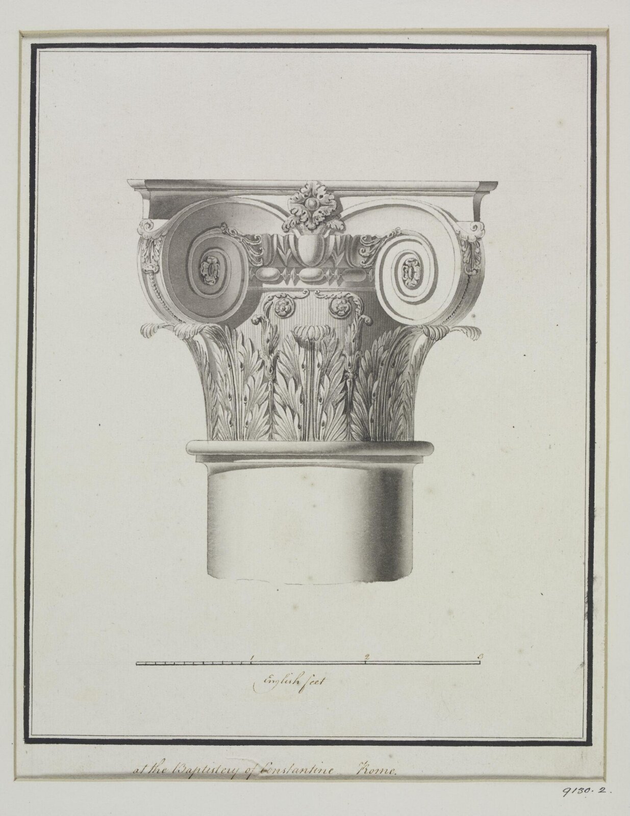 Drawing, Robert Adam, 1754-92