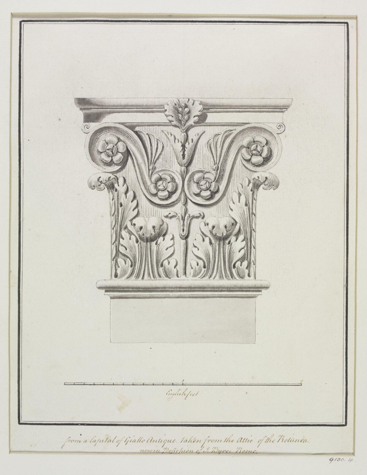 Drawing, Robert Adam, 1754-92