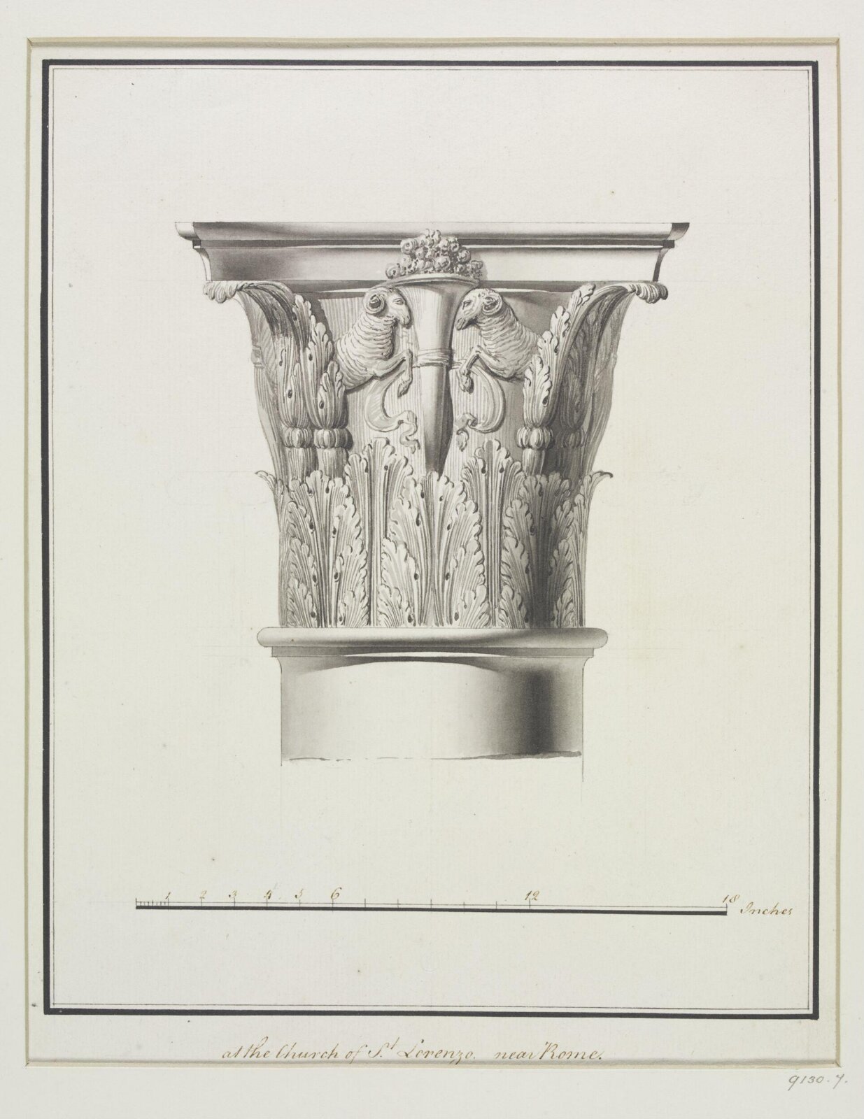 Drawing, Robert Adam, 1754-92