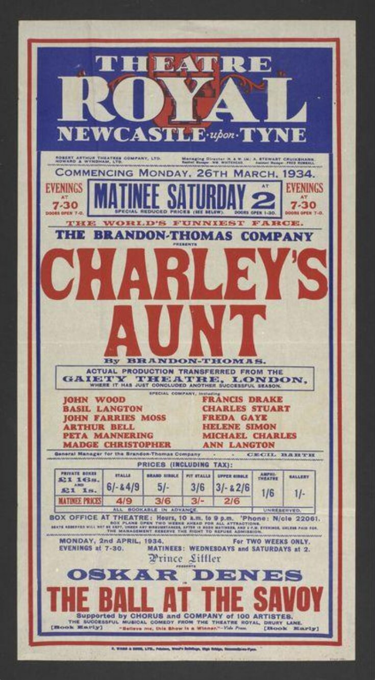 Charley's Aunt image