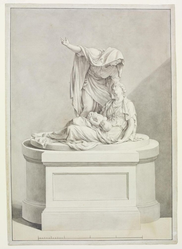 Design for the monument (dated 1803) to Maria (d.1789), first wife of Henry Howard of Corby Castle, in Holy Trinity Church, Wetheral, Cumberland top image
