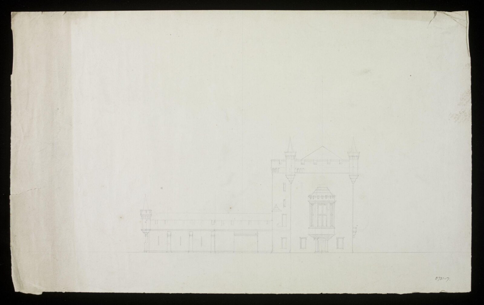 Drawing, Edward Blore, c. 1837