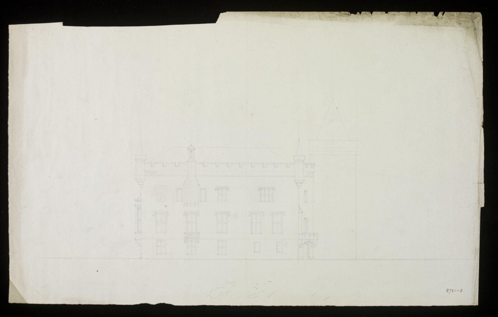 Drawing, Edward Blore, c. 1837