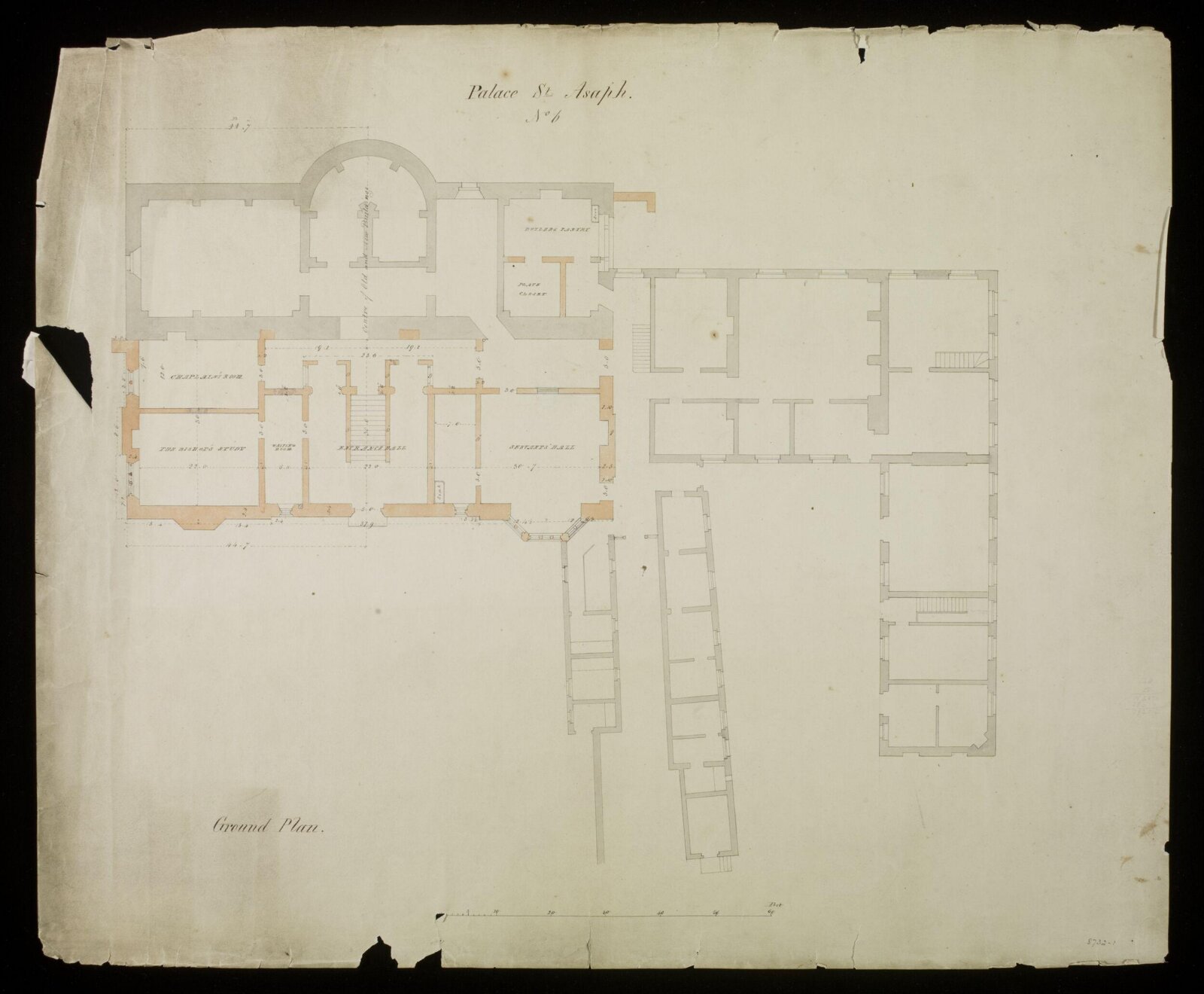 Drawing, Edward Blore, 1830-1