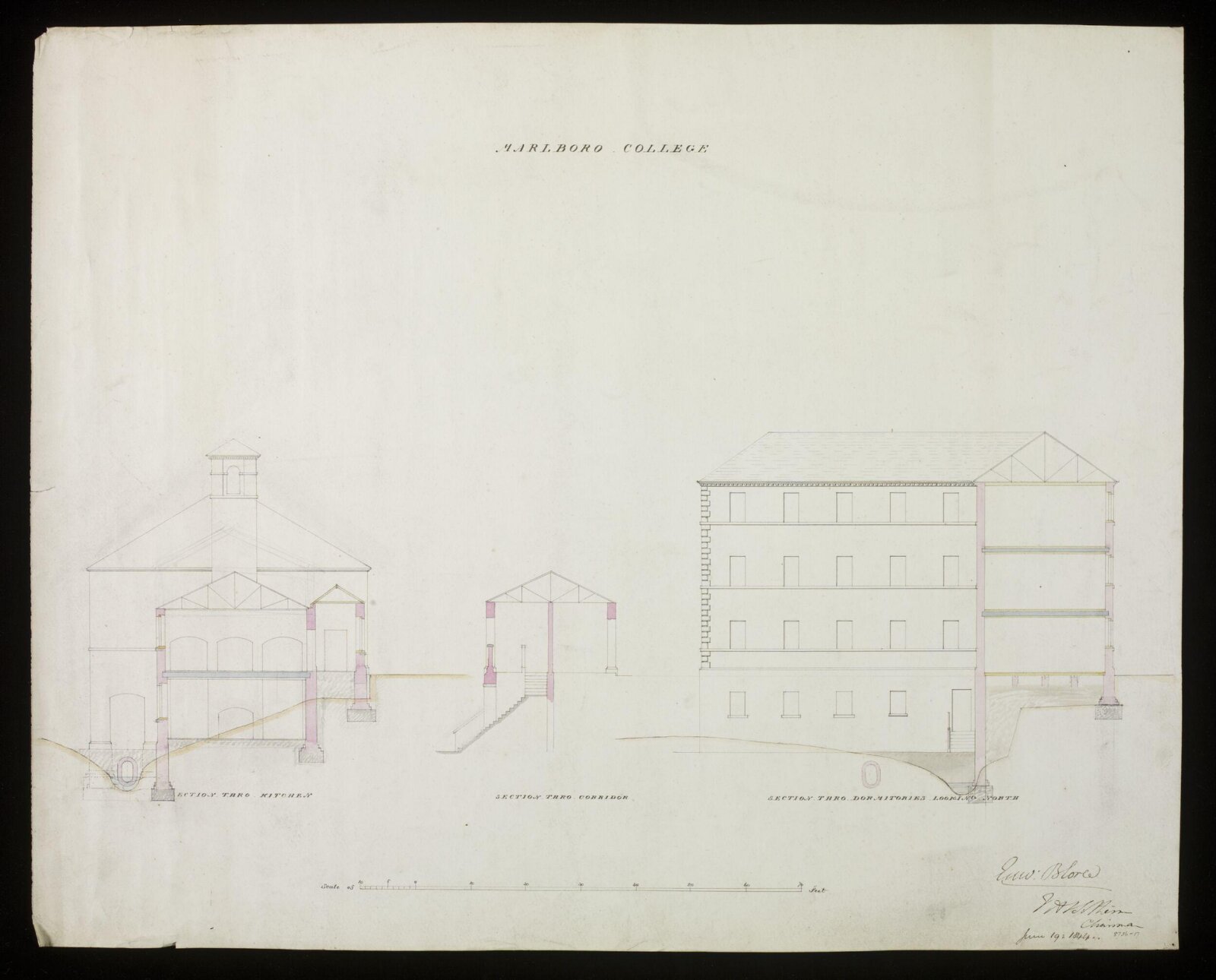 Drawing, Edward Blore, 19/06/1844