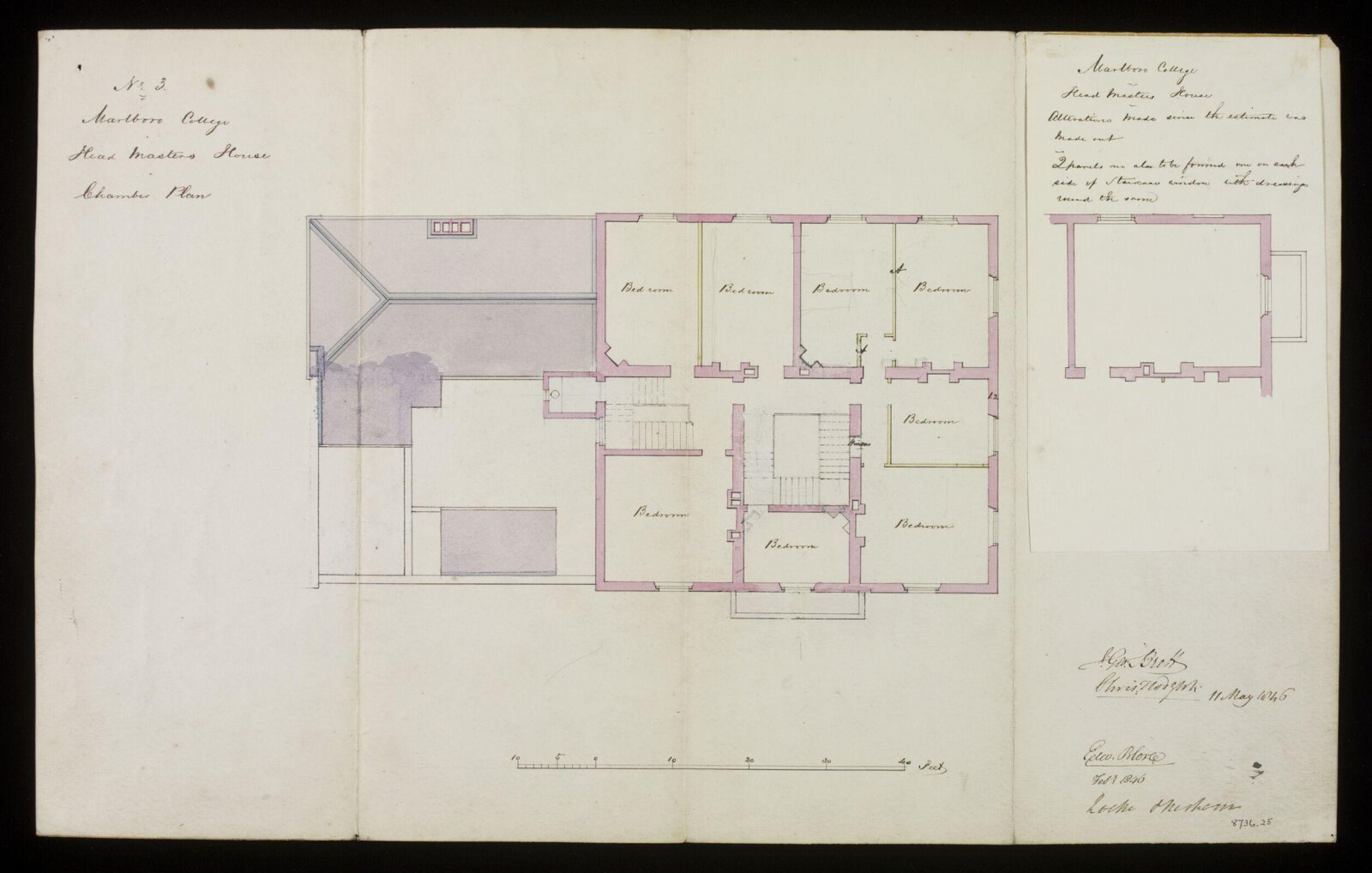 Drawing, Edward Blore, February 1846