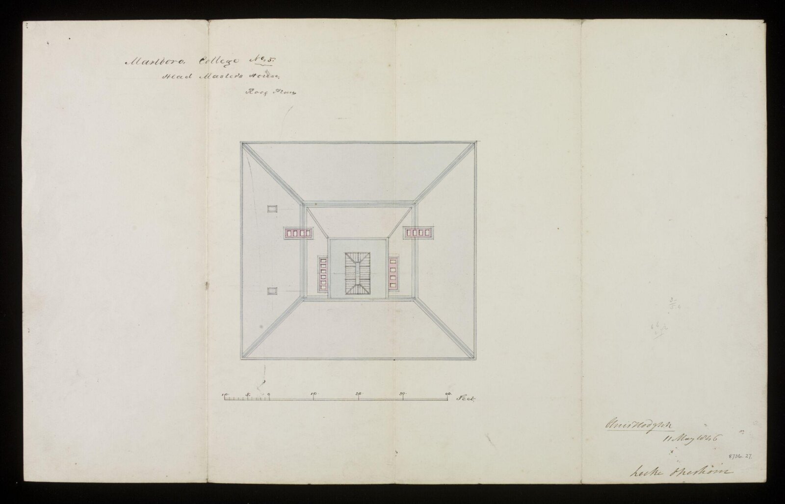 Drawing, Edward Blore, 11/05/1846