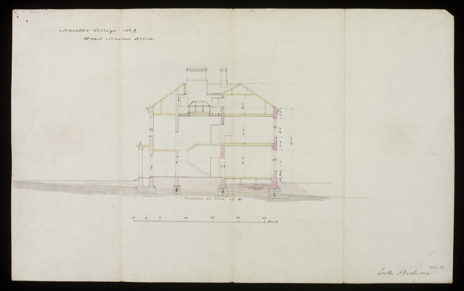 Drawing, Edward Blore, 1845-50