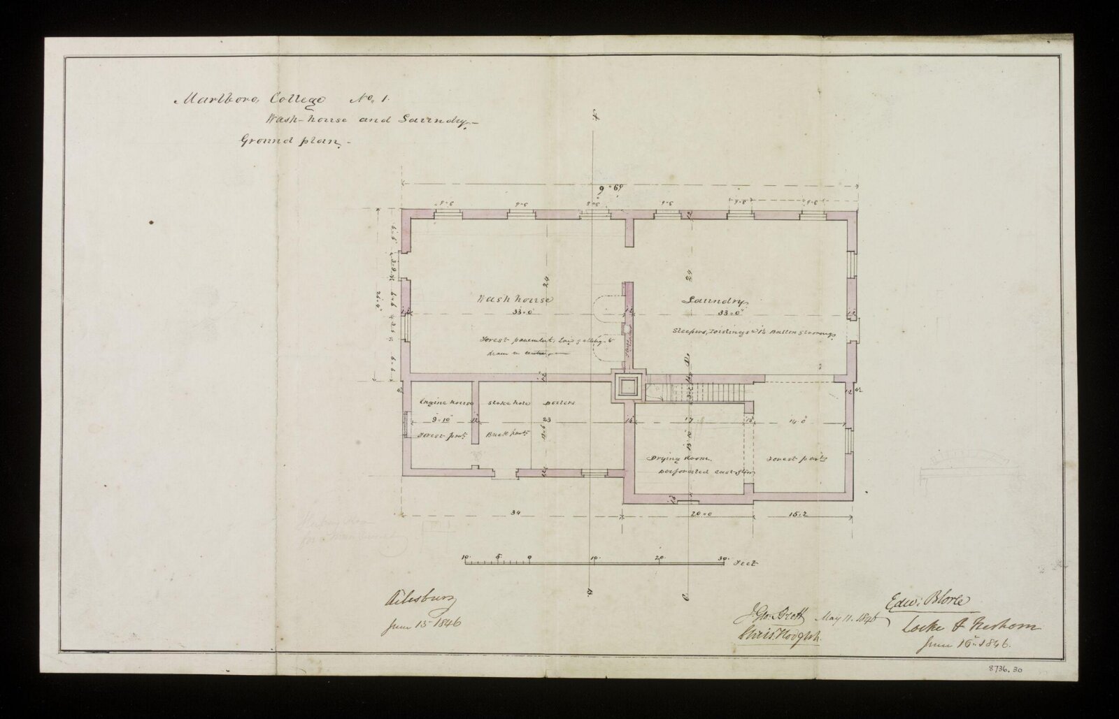 Drawing, Edward Blore, 16/06/1846