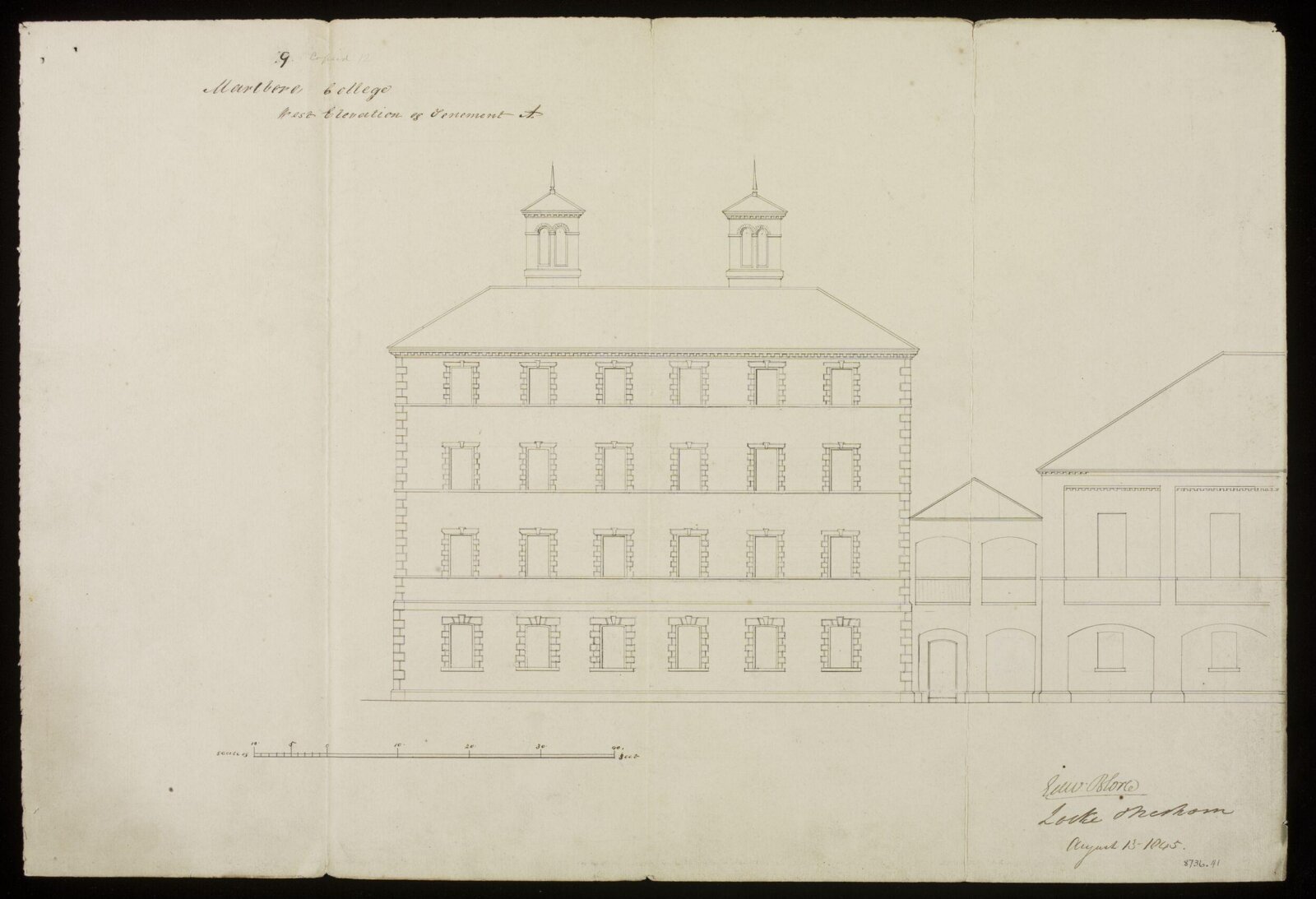 Drawing, Edward Blore, 13/08/1845
