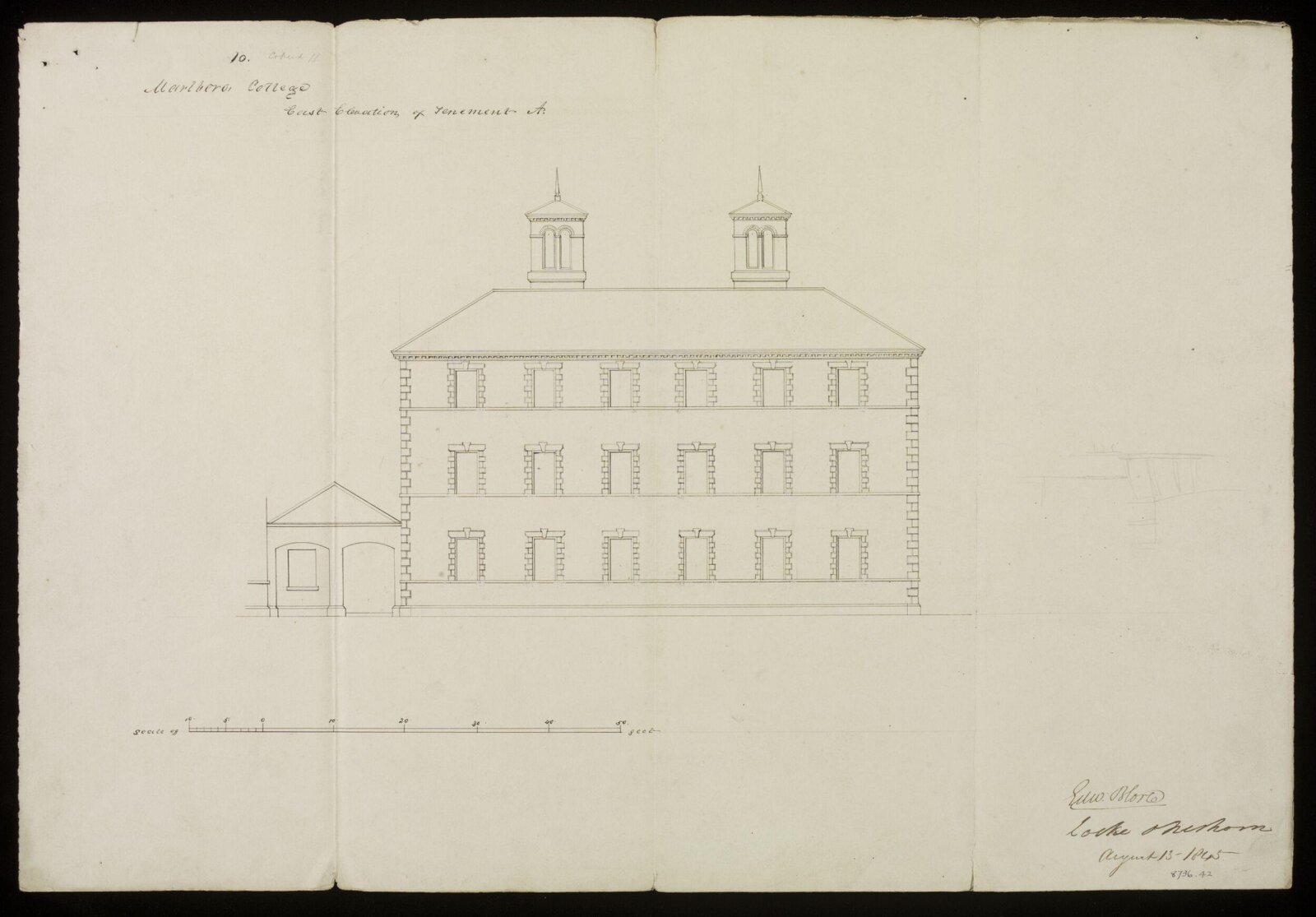 Drawing, Edward Blore, 13/08/1845