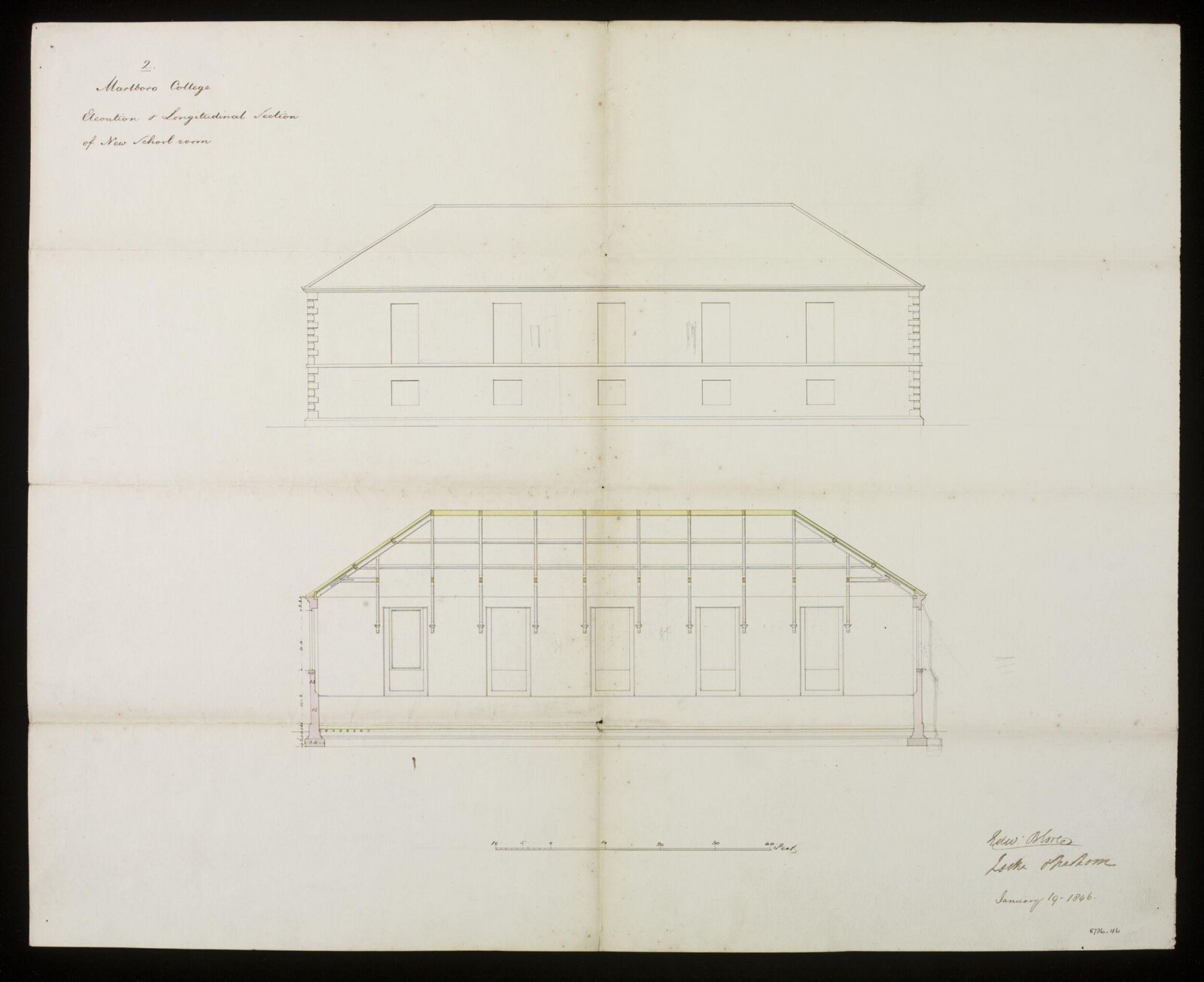 Drawing, Edward Blore, 19/01/1846