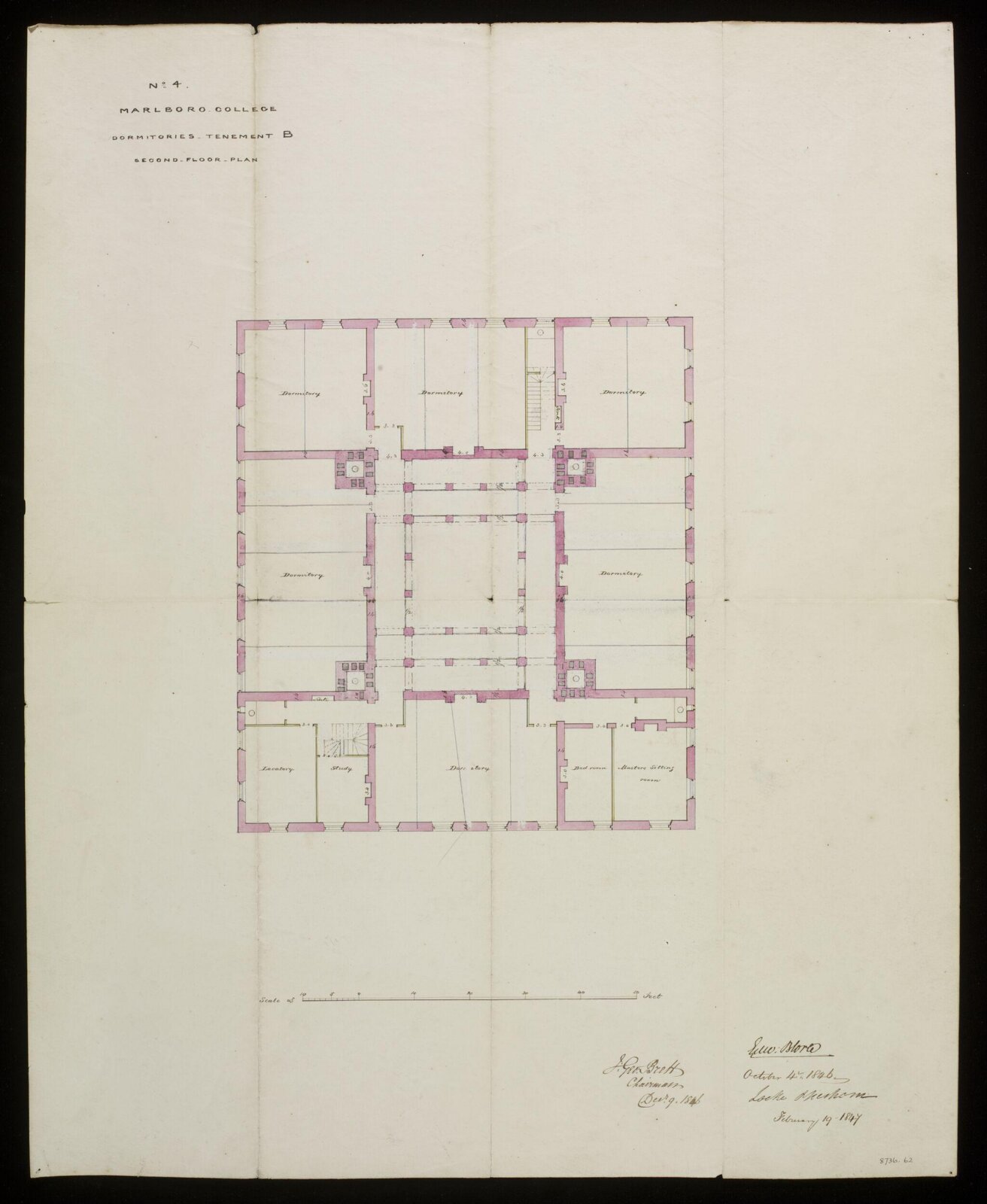 Drawing, Edward Blore, 4/10/1846