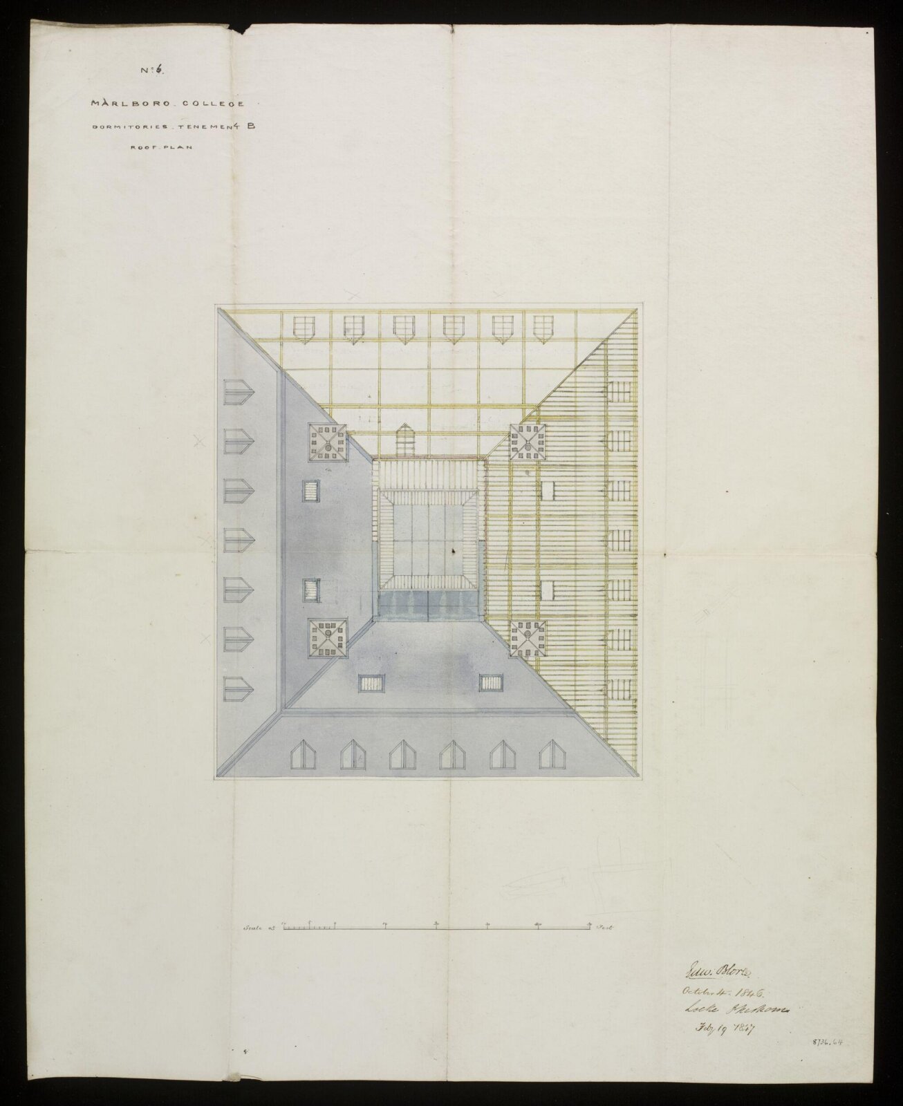 Drawing, Edward Blore, 04/10/1846