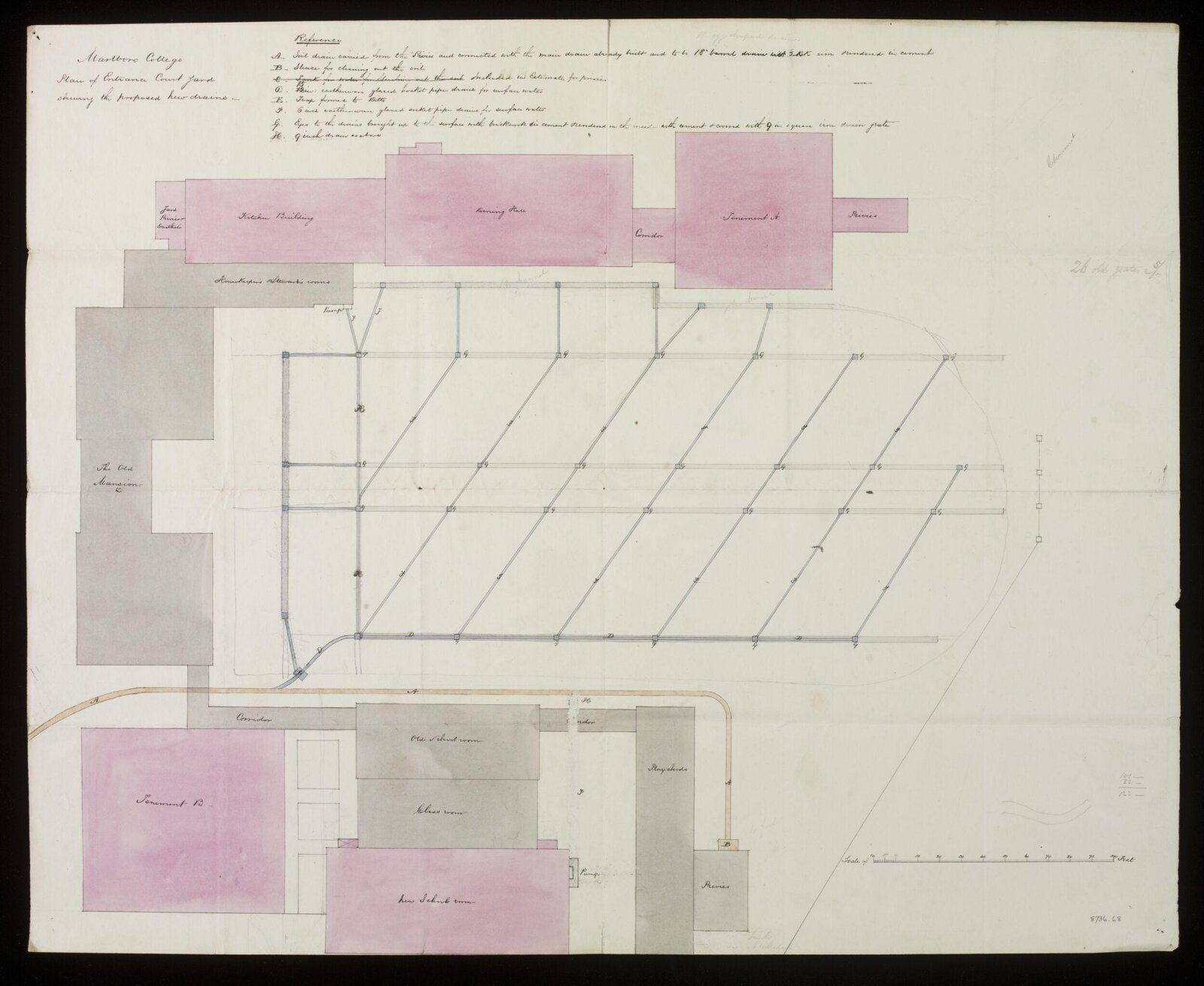Drawing, Edward Blore, 1845-50