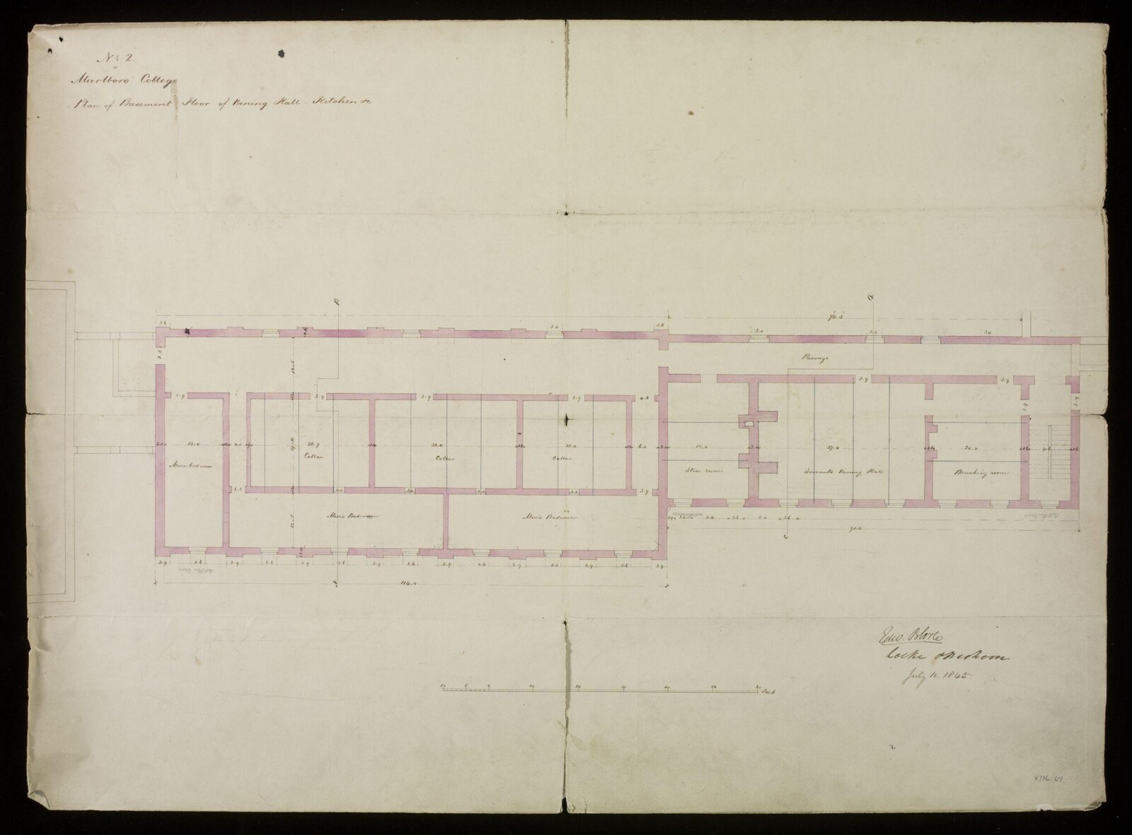 Drawing, Edward Blore, 10/07/1845