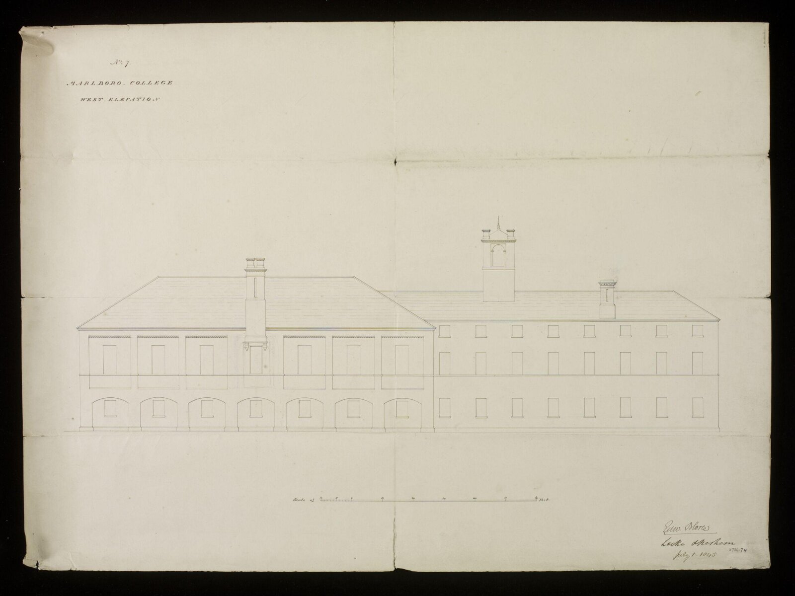 Drawing, Edward Blore, 01/07/1845