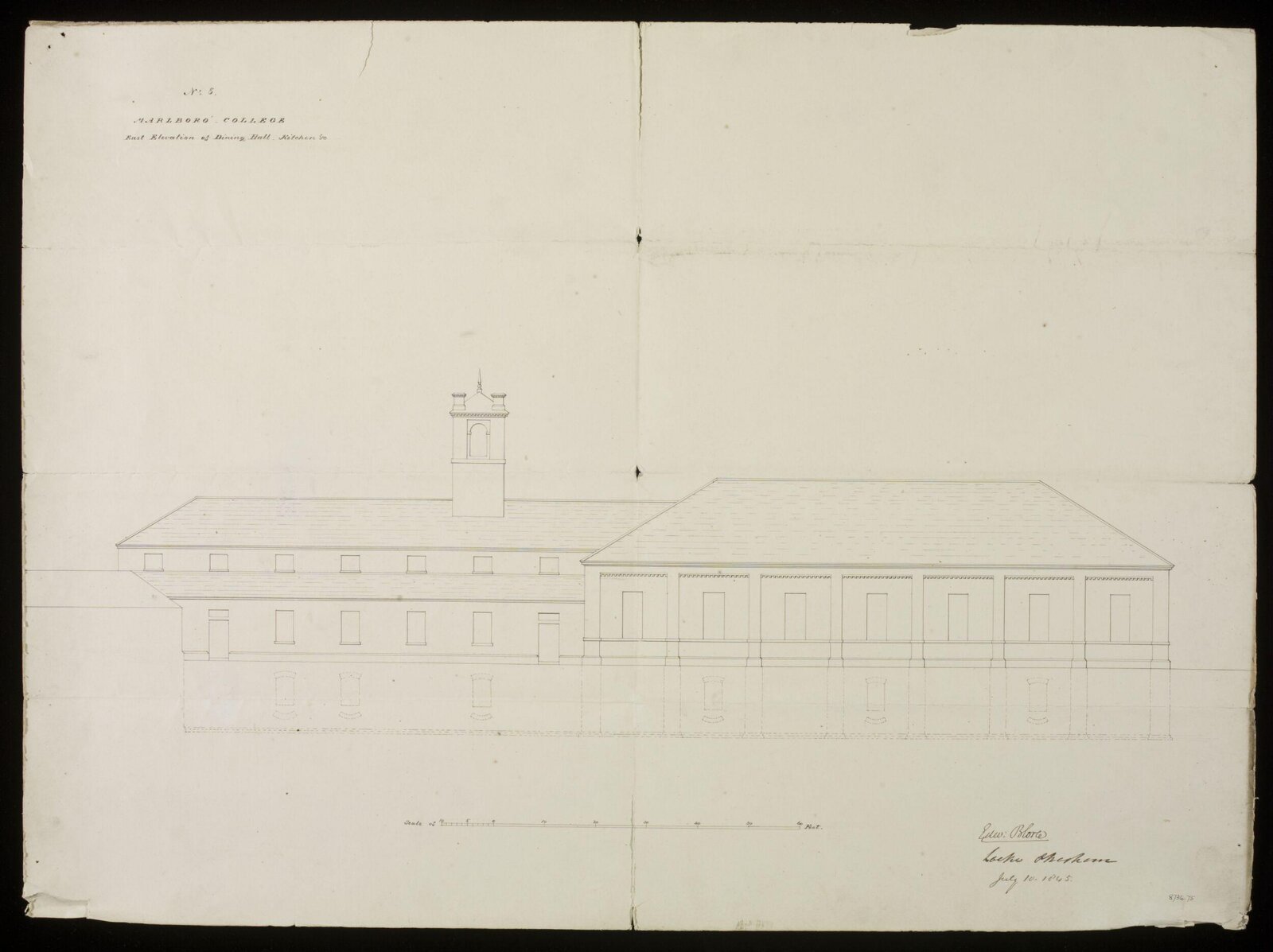 Drawing, Edward Blore, 10/07/1845