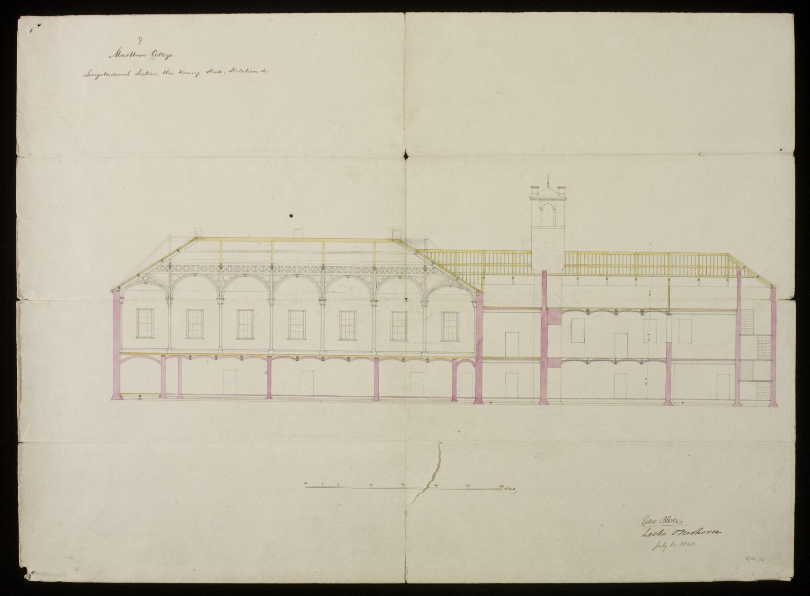 Drawing, Edward Blore, 10/07/1845