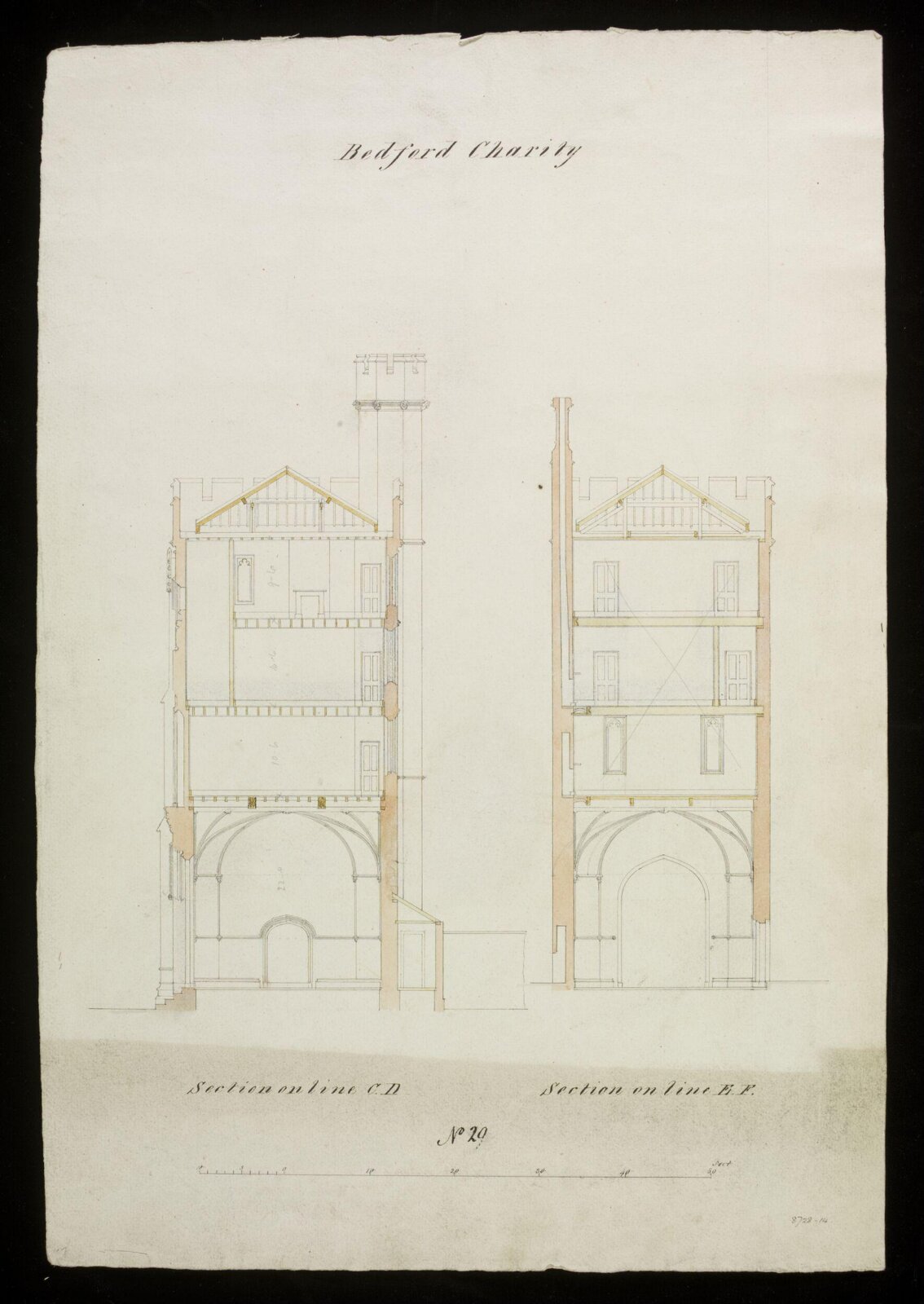 Drawing, Edward Blore, 1831-34