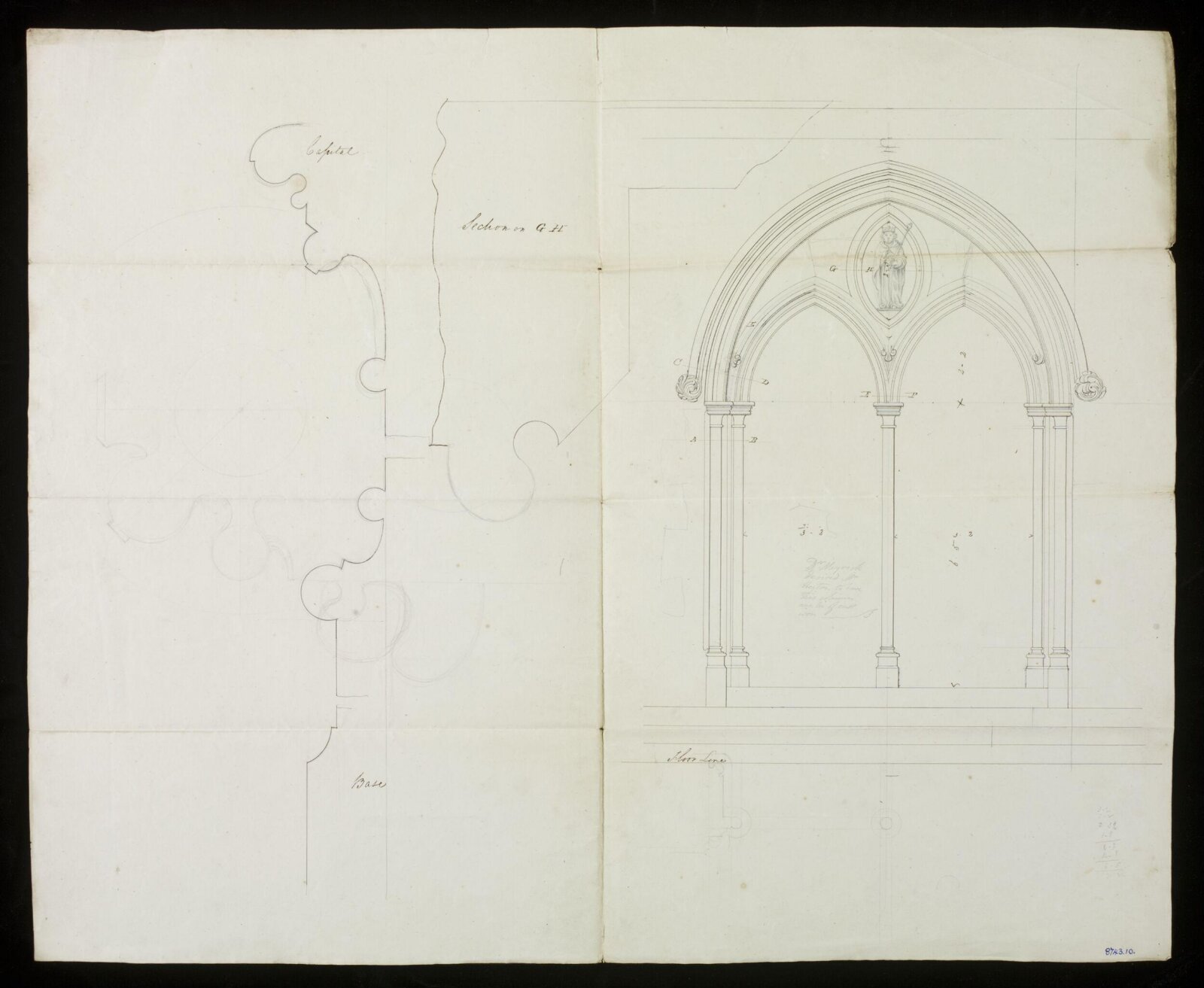 Drawing, Edward Blore, 1828-31