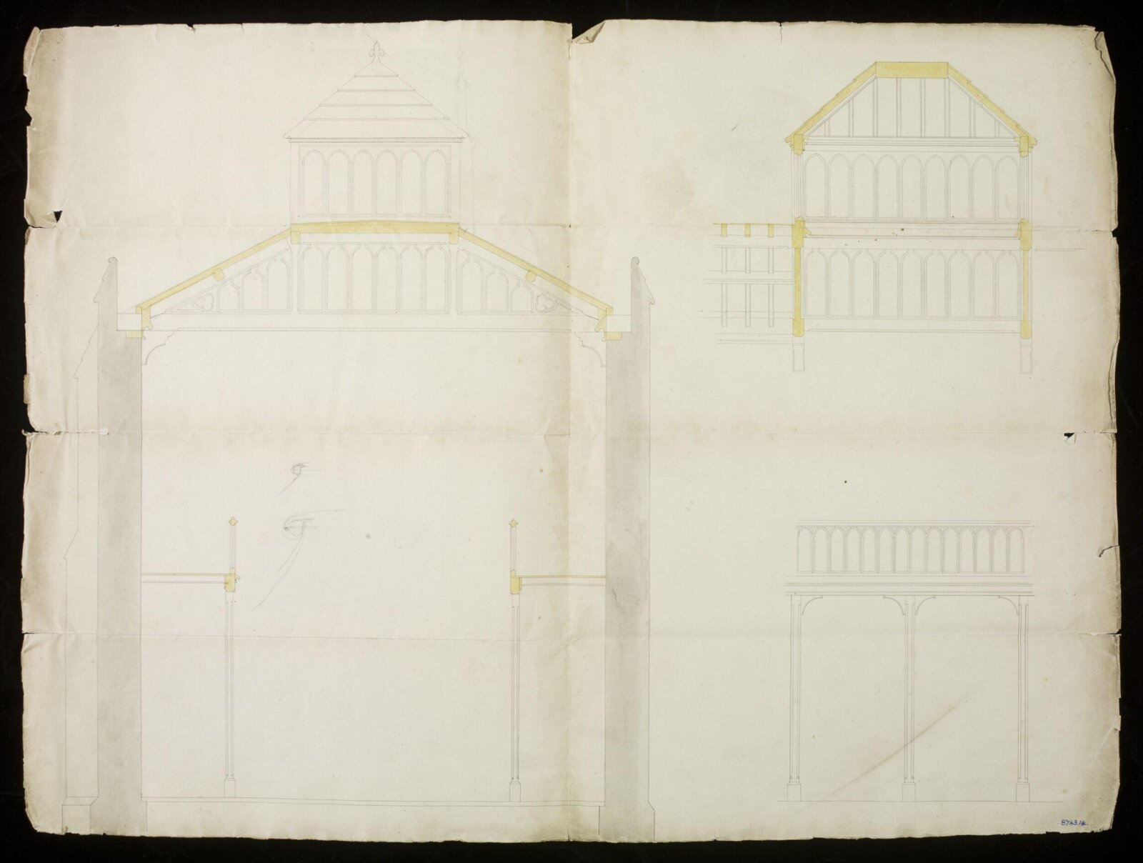 Drawing, Edward Blore, 1828-31