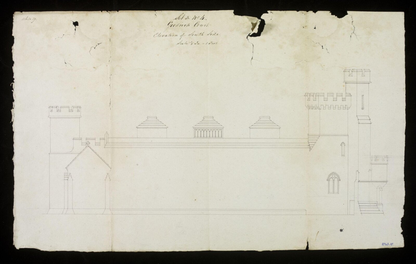 Drawing, Edward Blore, 14/10/1829