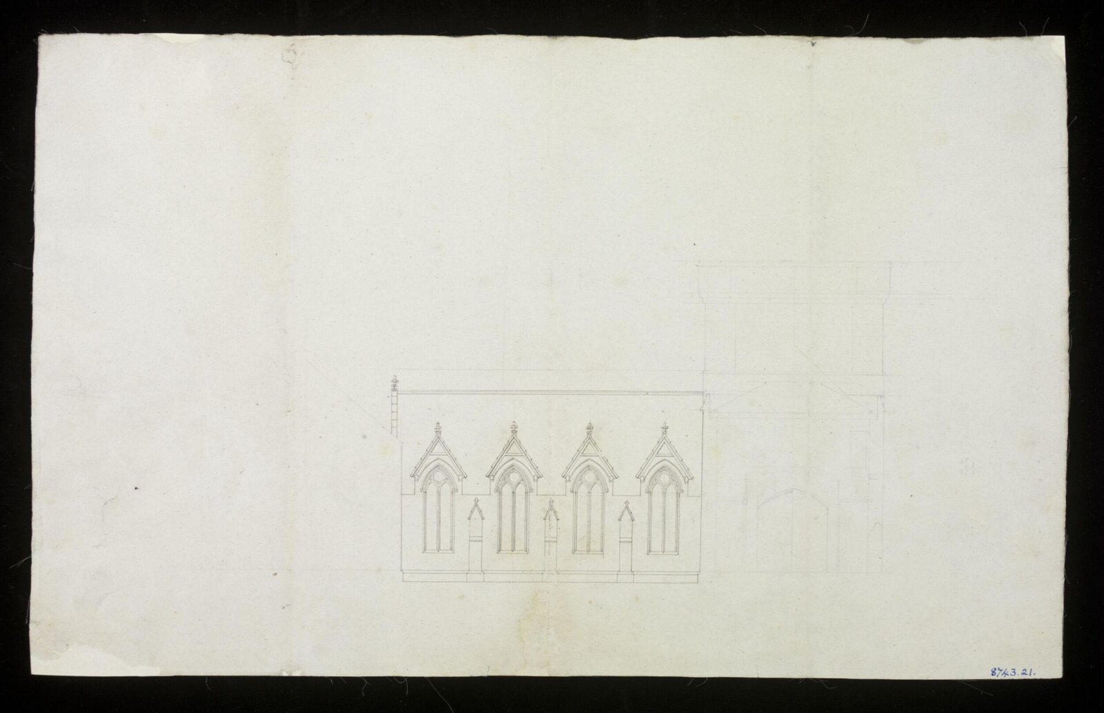 Drawing, Edward Blore, 1828-31