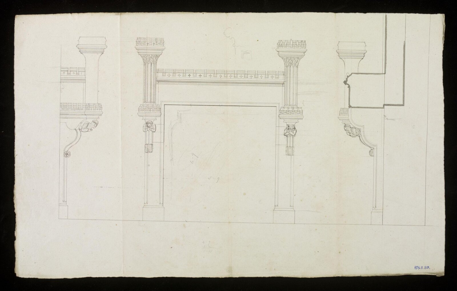 Drawing, Edward Blore, 1828-31