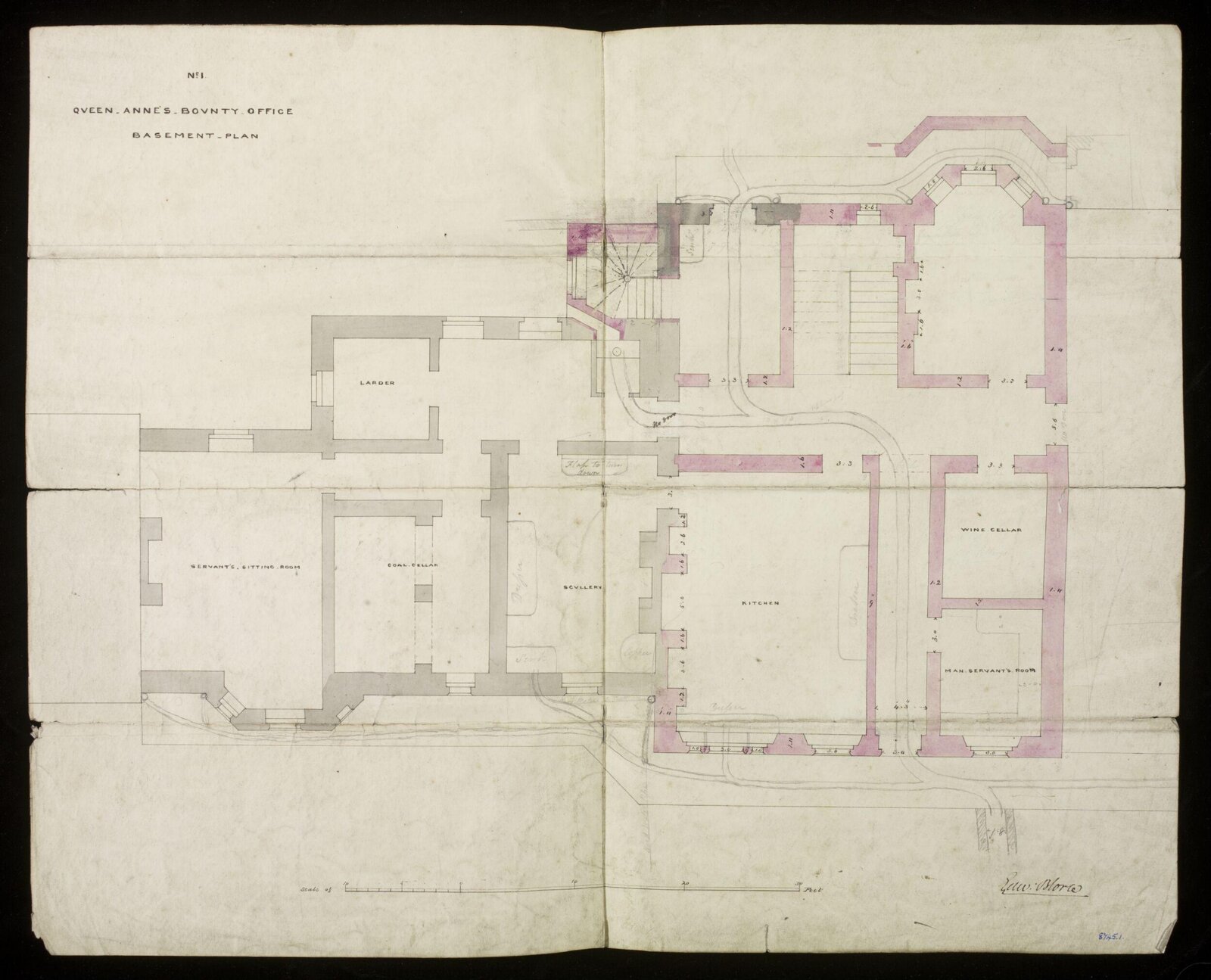 Drawing, Edward Blore, c. 1840