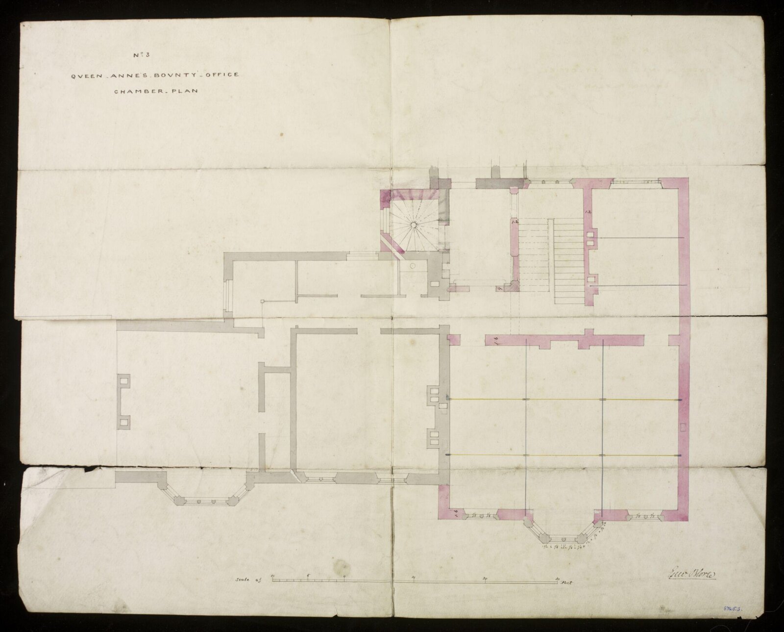 Drawing, Edward Blore, c. 1840