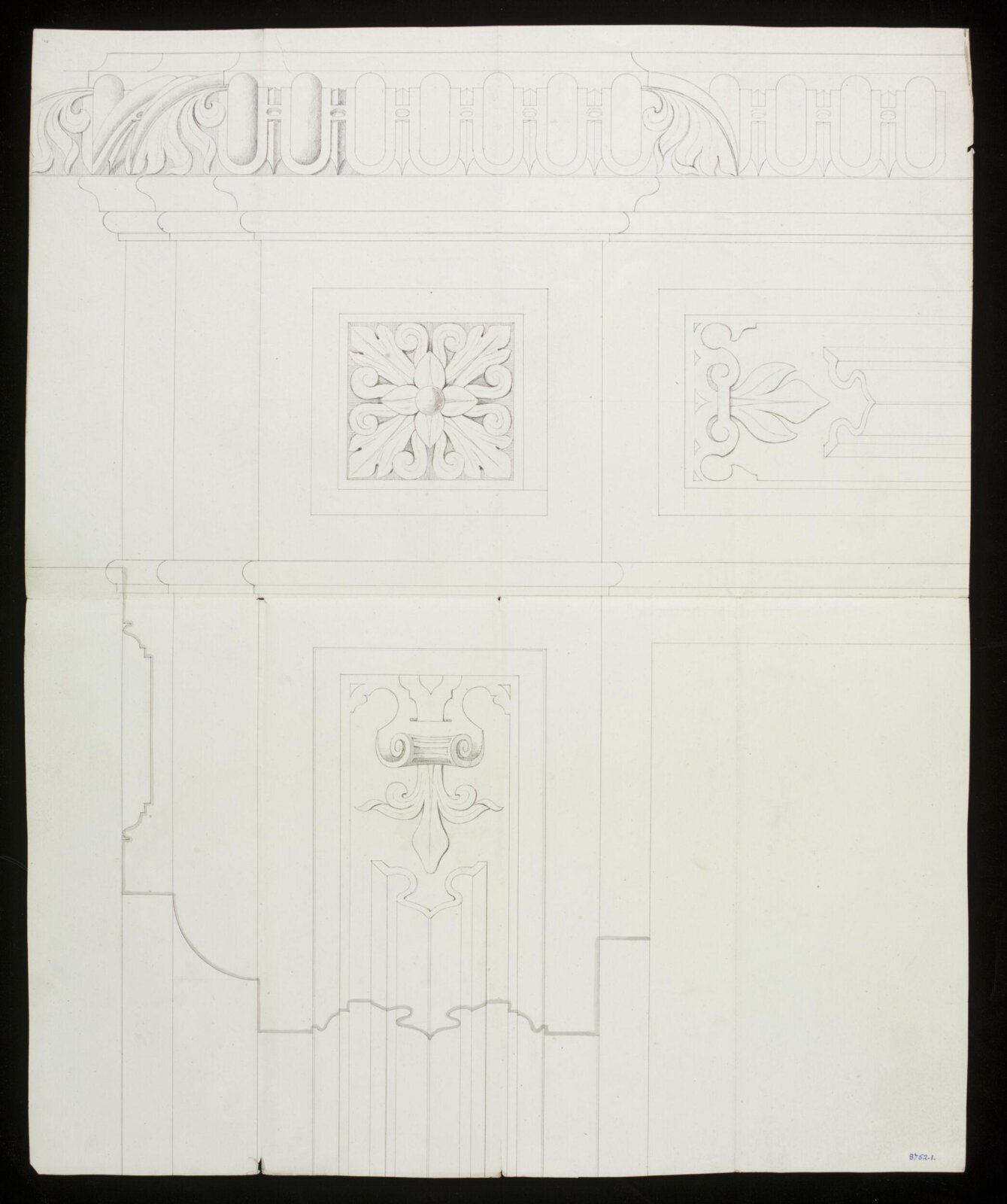 Drawing, Edward Blore, c. 1838