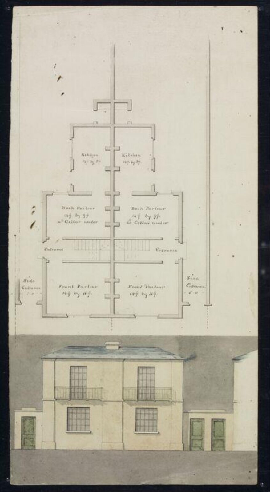 Drawing, W. Gordon, ca. 1820-1825