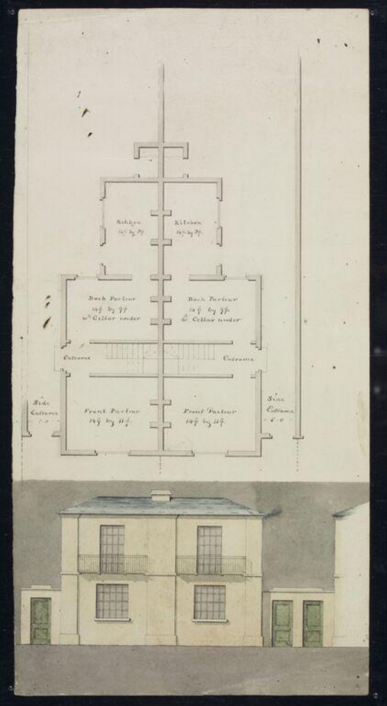 Drawing, W. Gordon, ca. 1820-1825