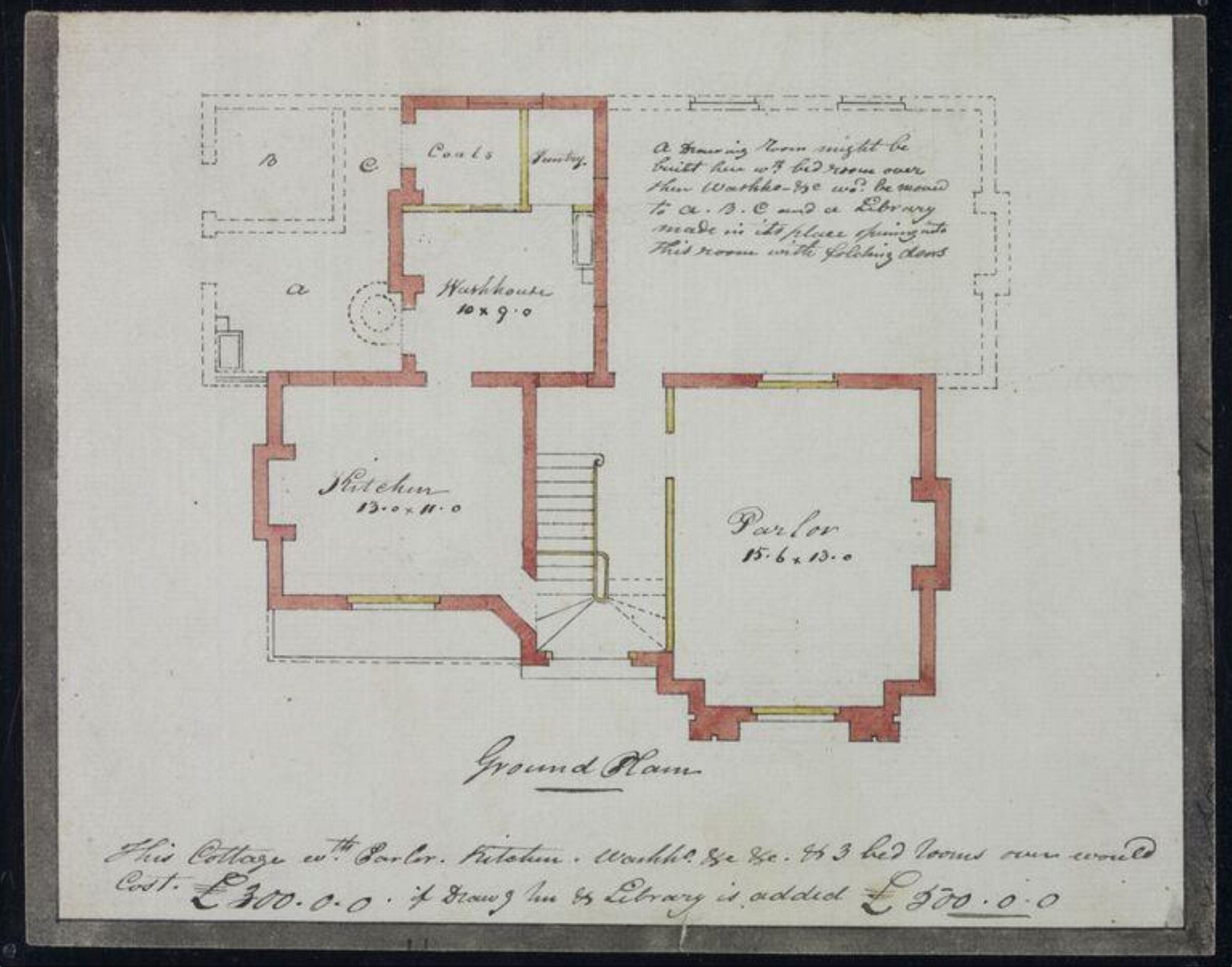 Drawing, G. E. Gordon, ca. 1833