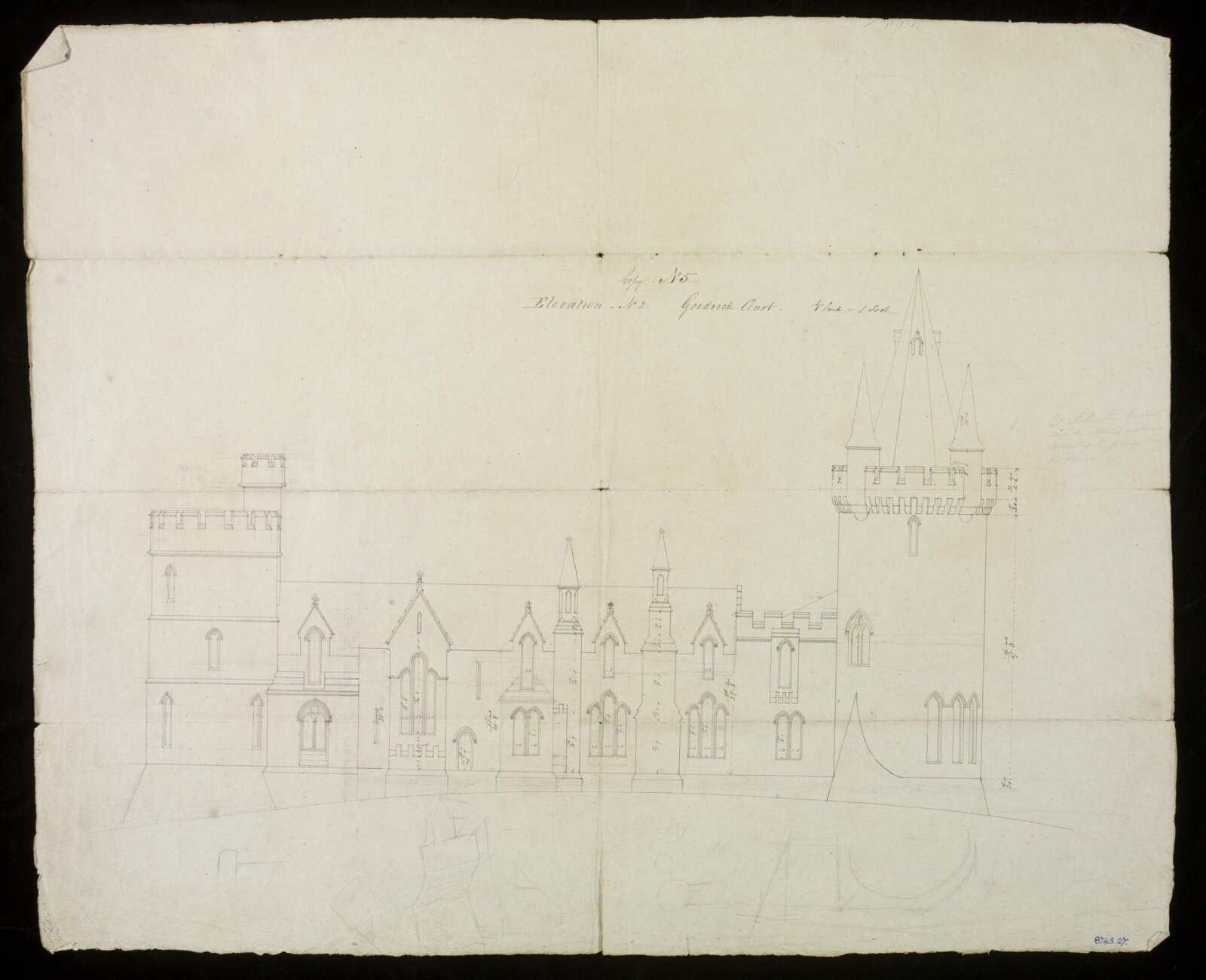 Drawing, Edward Blore, 1828-31