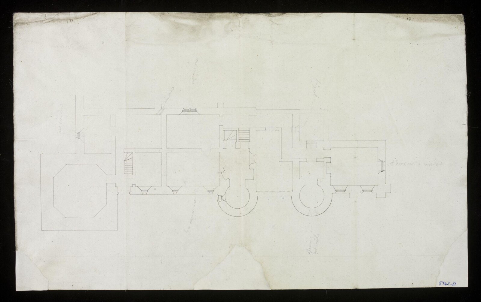 Drawing, Edward Blore, 1828-31